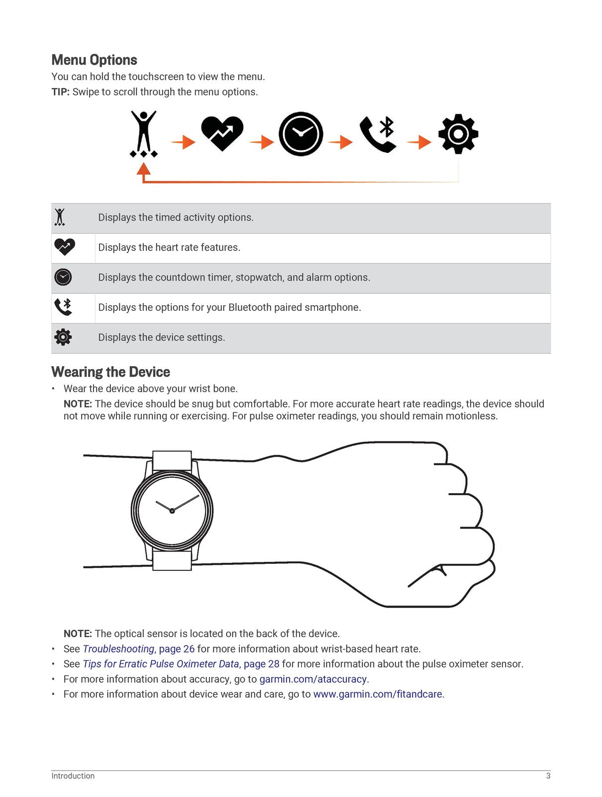 GARMIN Vivomove 3 3S Owners Manual - STEEL WIRE BOUND - PROTECTIVE COVERS