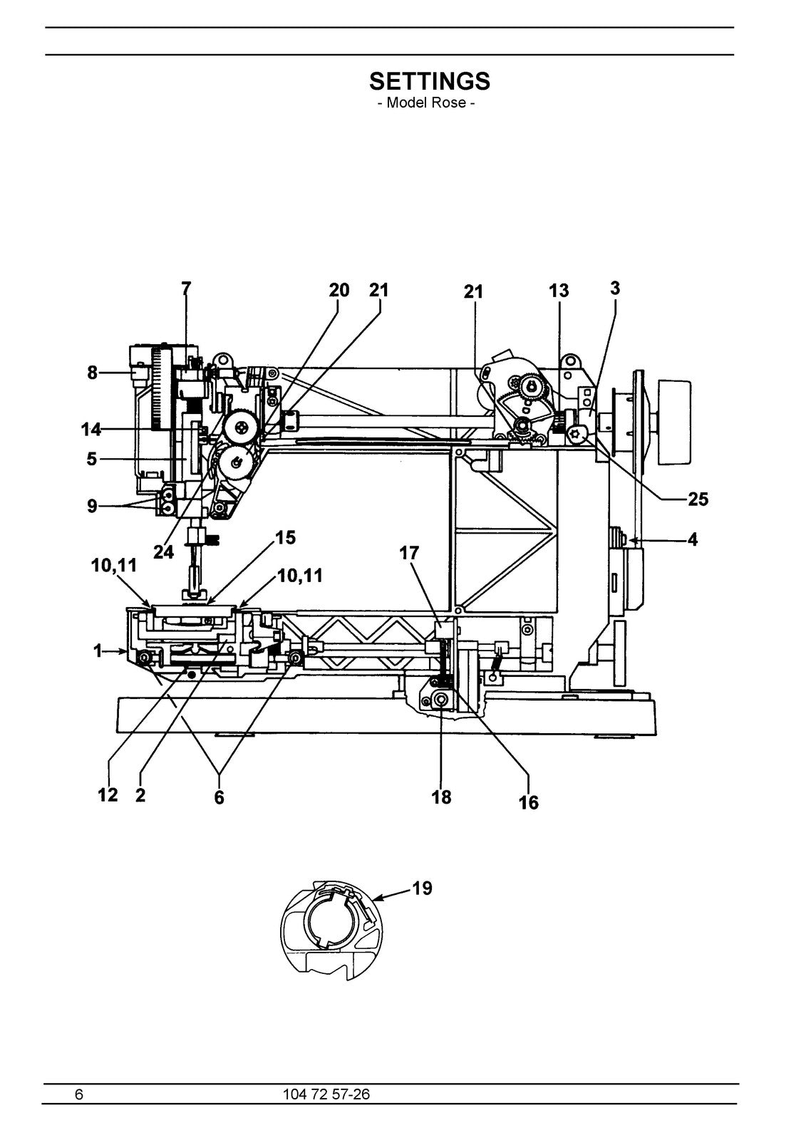 HUSQVARNA VIKING 600 500 400 350 Sewing Machine Service Manual 2003 - WIRE BOUND