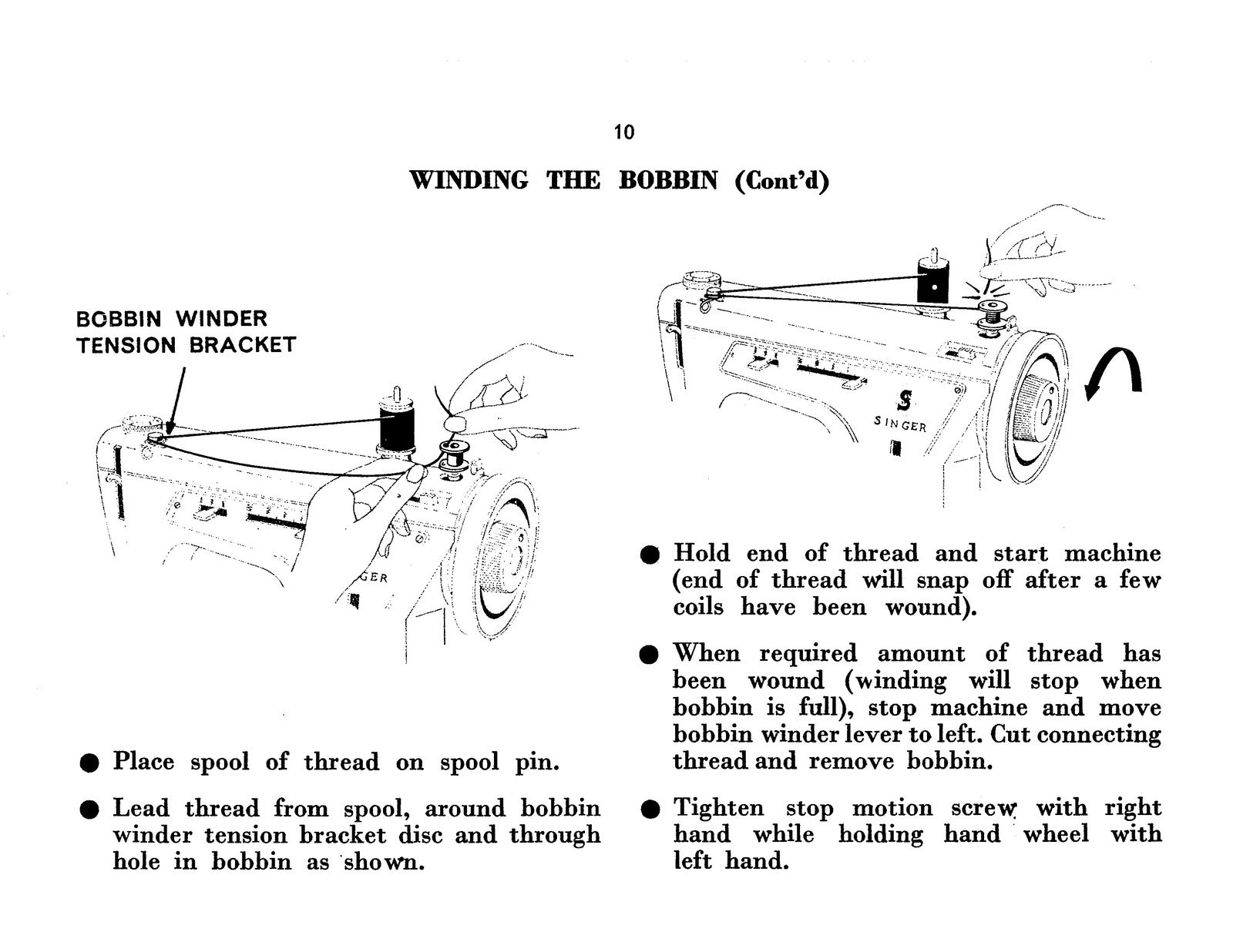 SINGER 237 Sewing Machine Instruction Manual - STEEL WIRE BOUND - TOUGH COVERS