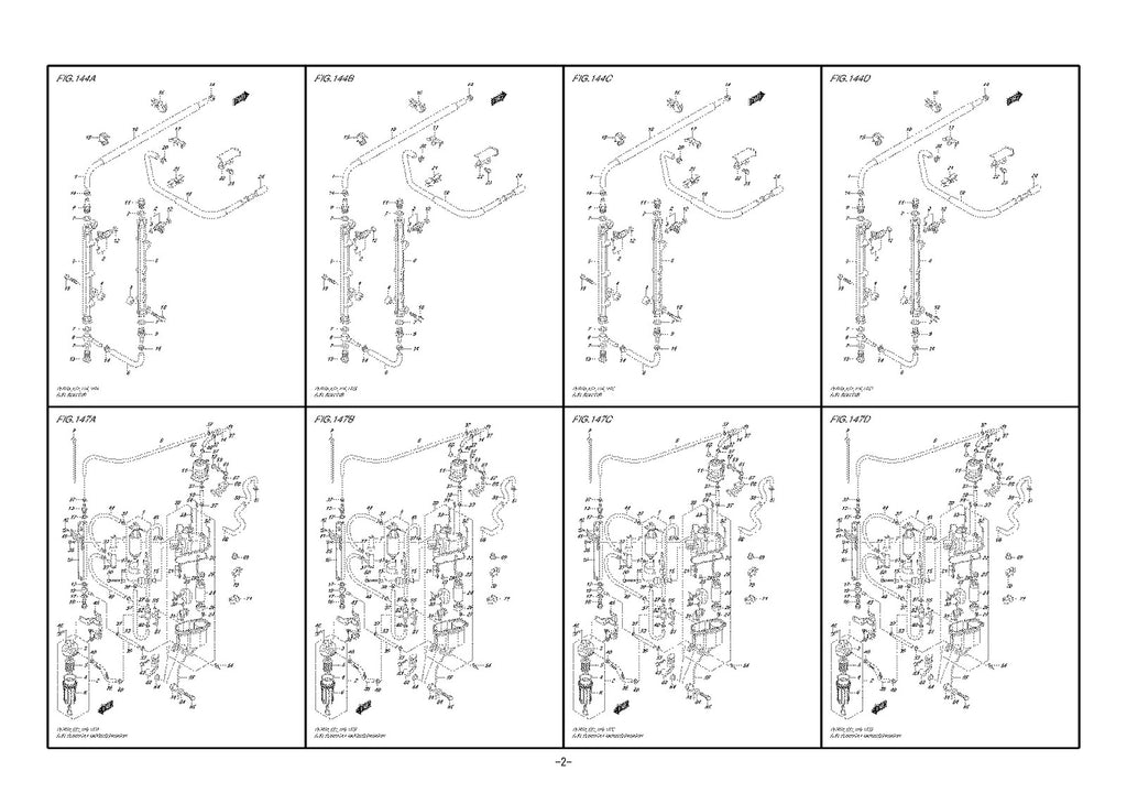 SUZUKI DF300AP DF250AP PARTS CATALOGUE - STEEL WIRE BOUND - PROTECTIVE COVERS
