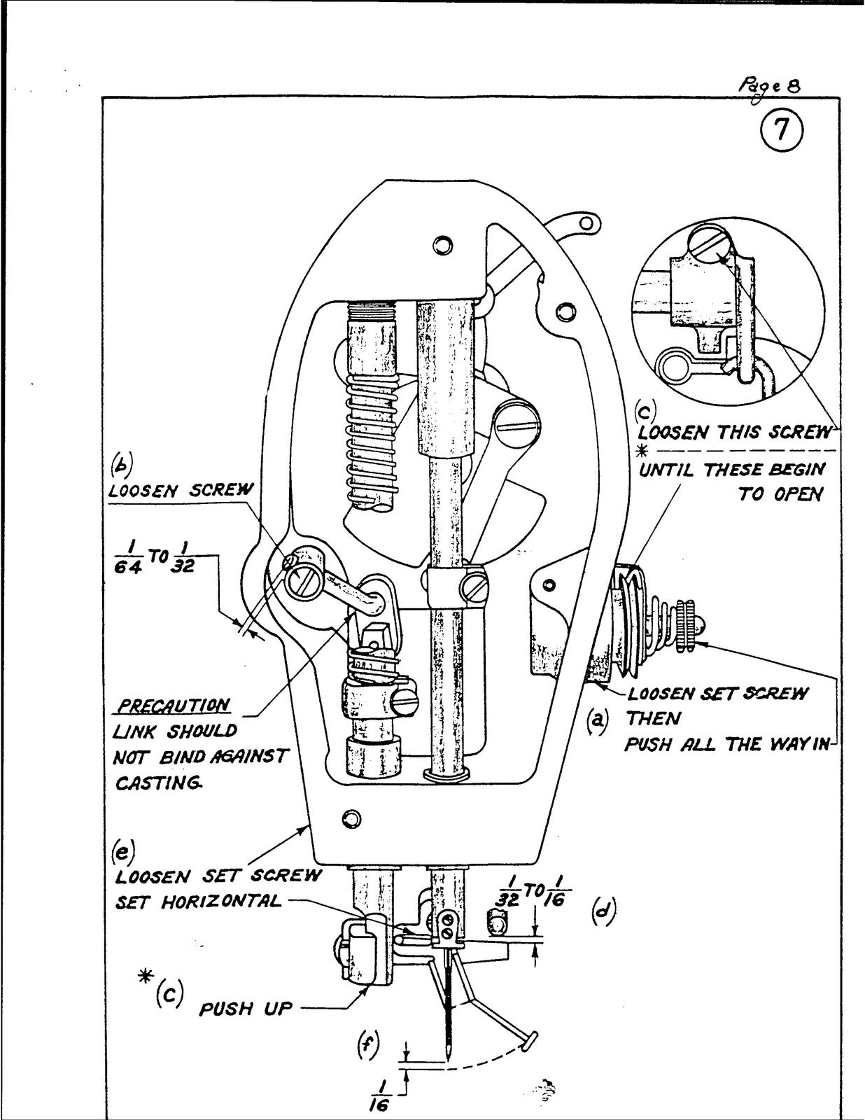 SINGER 269W Sewing Machine Service Manual - STEEL WIRE BOUND - PROTECTIVE COVERS