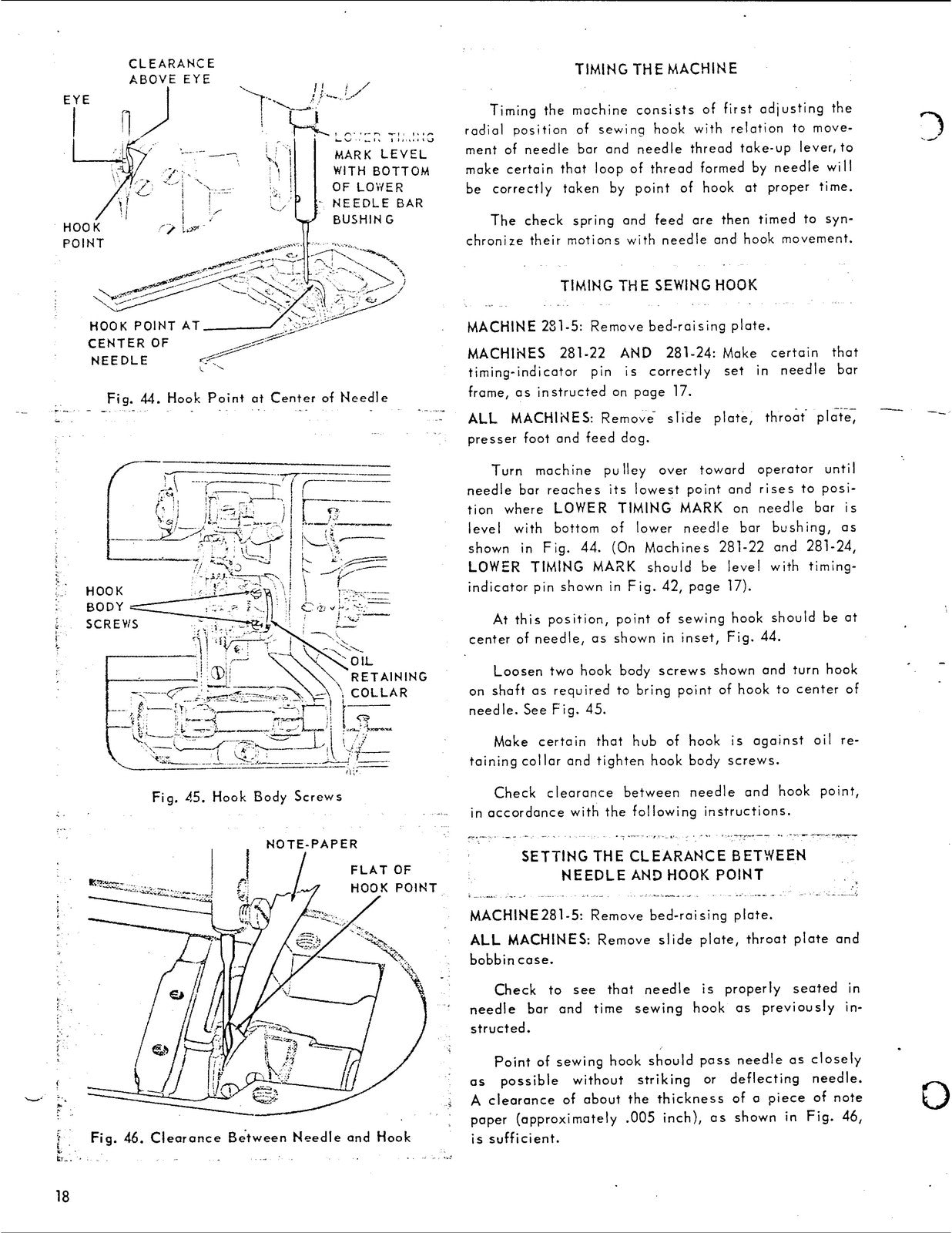 SINGER 281-30 Sewing Machine Service Manual - STEEL WIRE BOUND - TOUGH COVERS