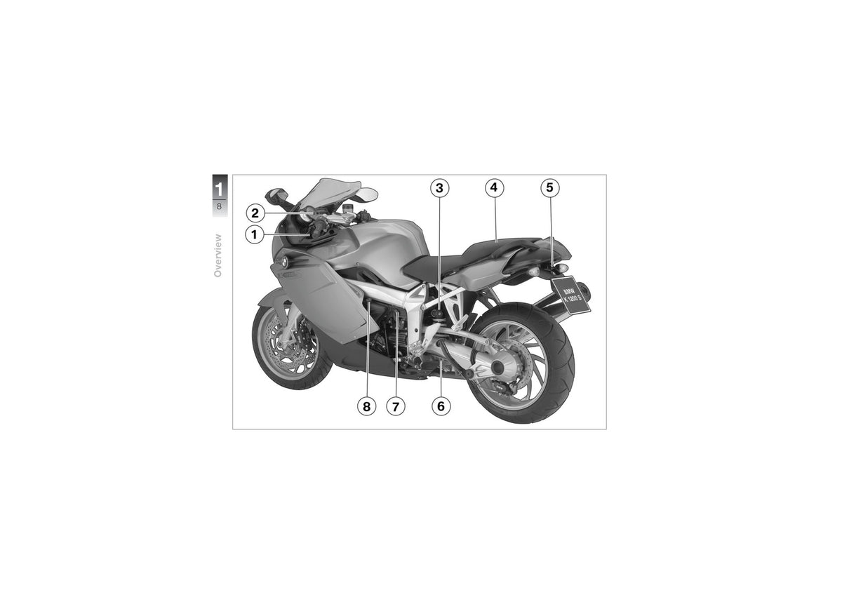 BMW K1200S Motorcycle Riders Manual 2004 - STEEL WIRE BOUND - PROTECTIVE COVERS