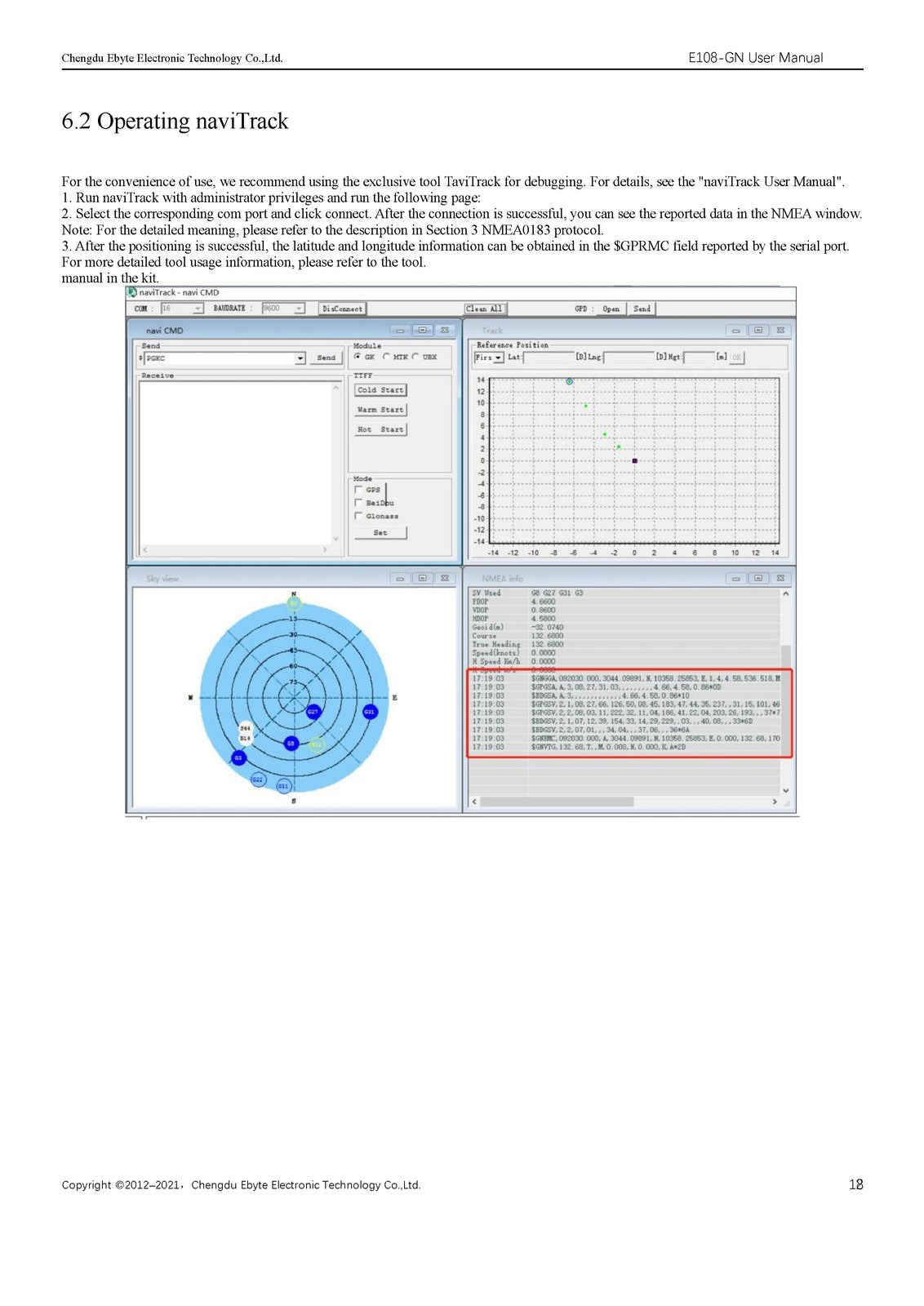 EBYTE E108-GN Series GPS Navigation Module User Manual 2021 - WIRE BOUND