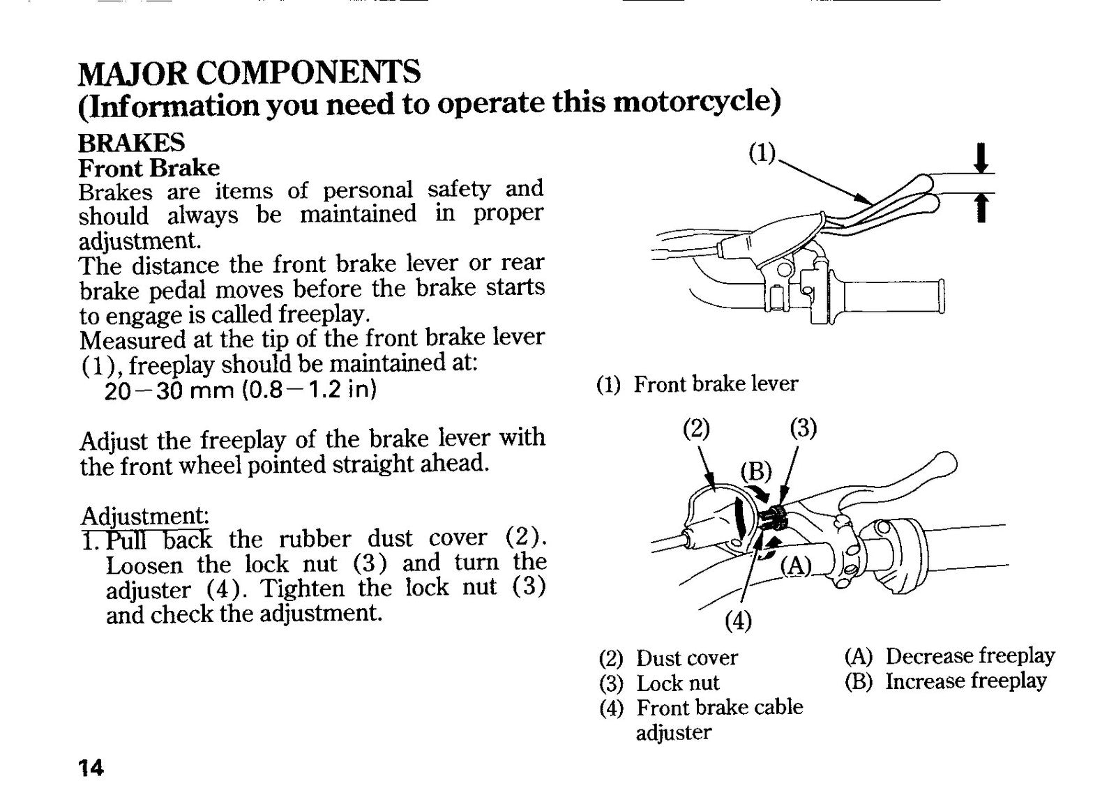 HONDA CRF70F Owners Manual 2007 - STEEL WIRE BOUND - PROTECTIVE COVERS