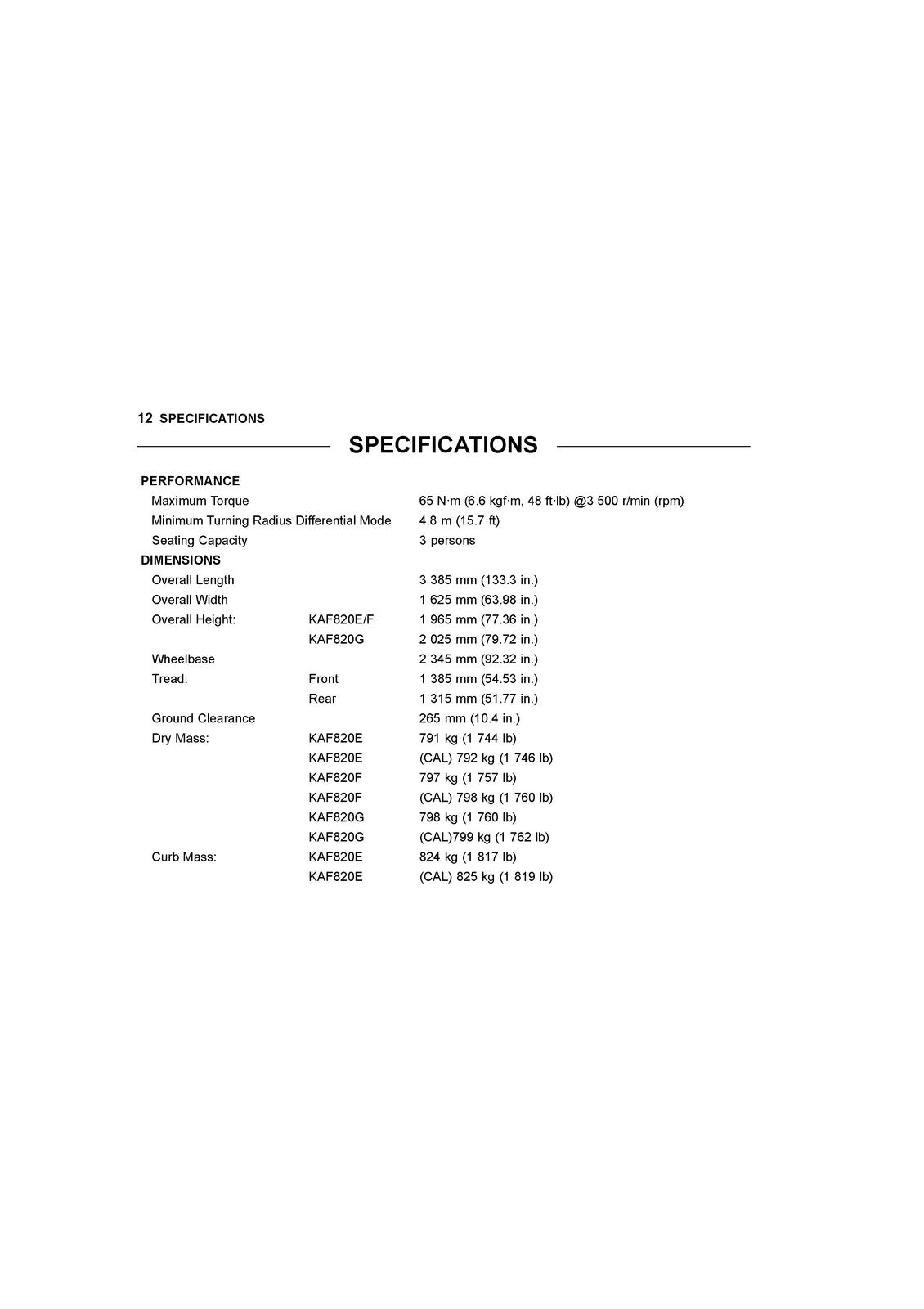 KAWASAKI Mule PRO-FXT Ranch Edition Owners Manual 2019 - WIRE BOUND - COVERS