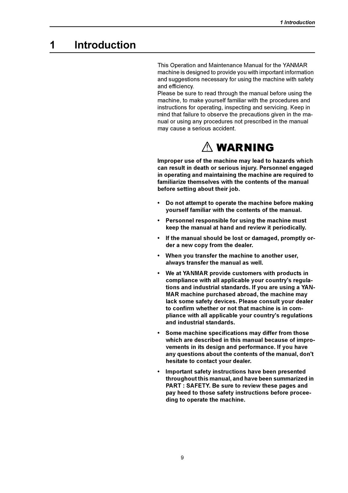 YANMAR C12R-A C30R-2A C50R-3B Operation Maintenance Manual - WIRE BOUND - COVERS