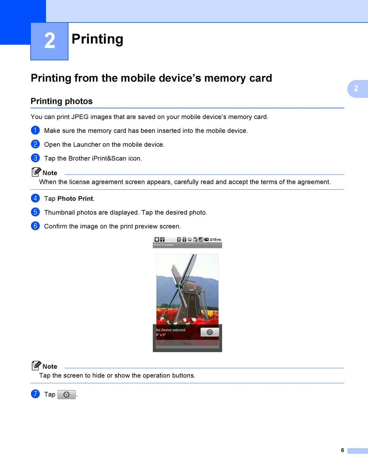 BROTHER iPrintScan Mobile Print Scan Guide Manual - WIRE BOUND - TOUGH COVERS