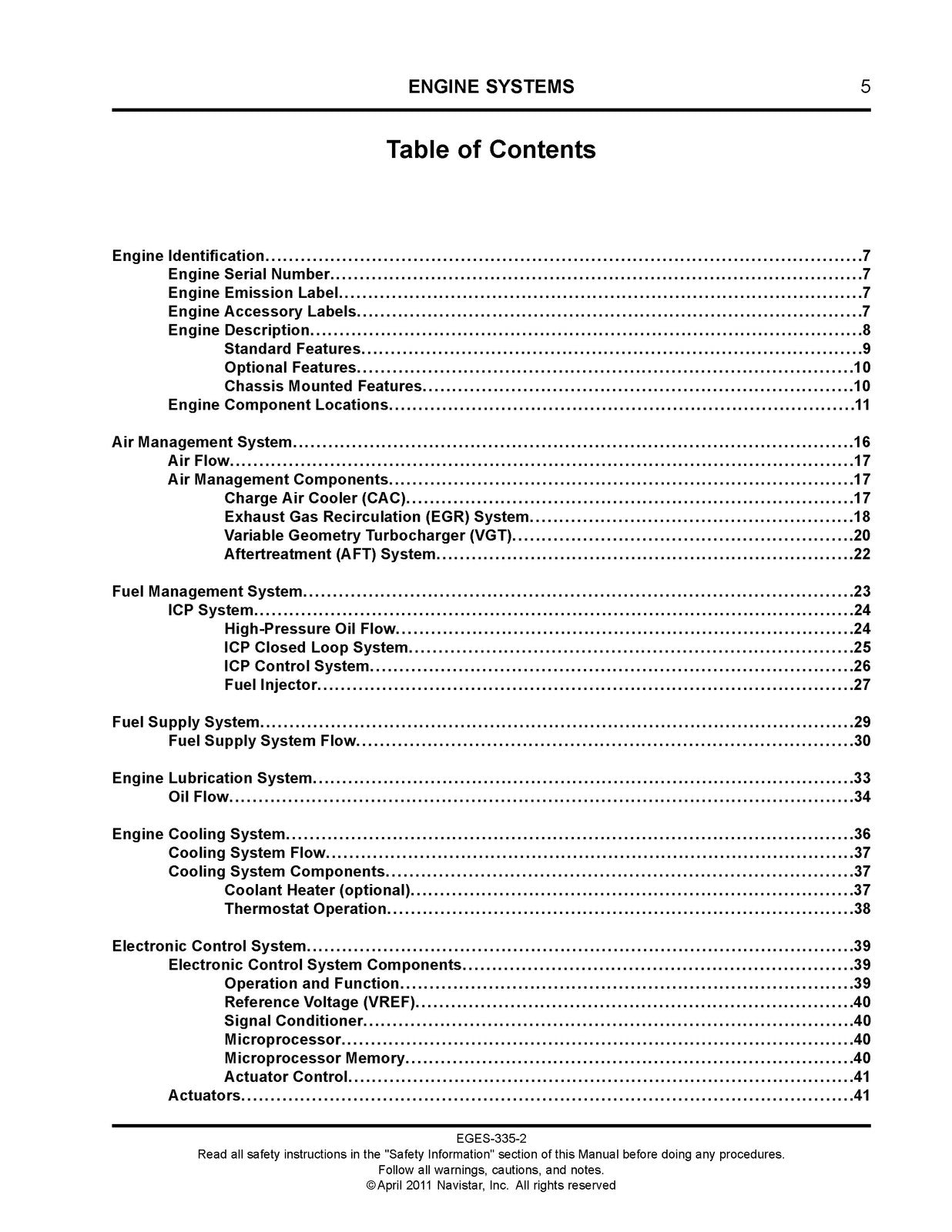 INTERNATIONAL MaxxForce DT 9 10 EPA07 Engine Service Manual 2011 - WIRE BOUND