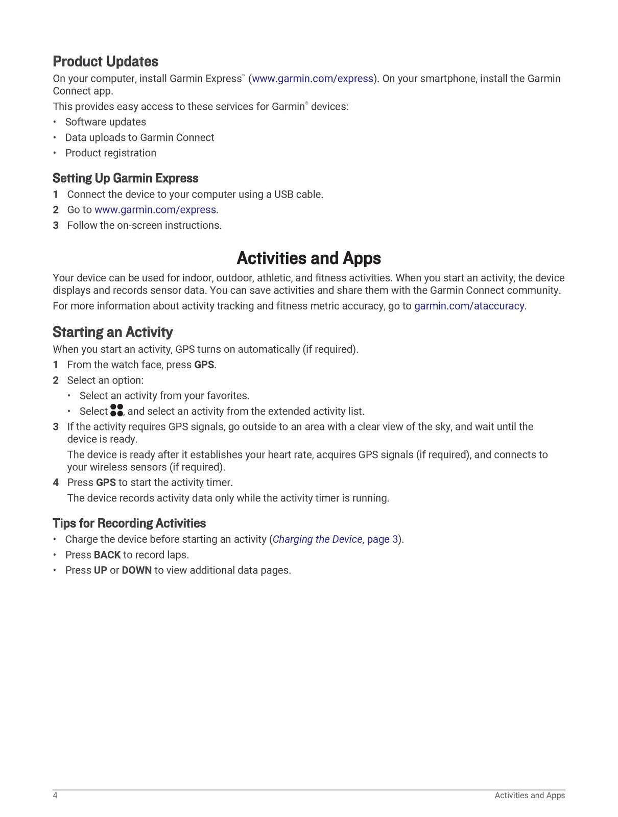 GARMIN Instinct Tactical Owners Manual 2019 - STEEL WIRE BOUND - TOUGH COVERS