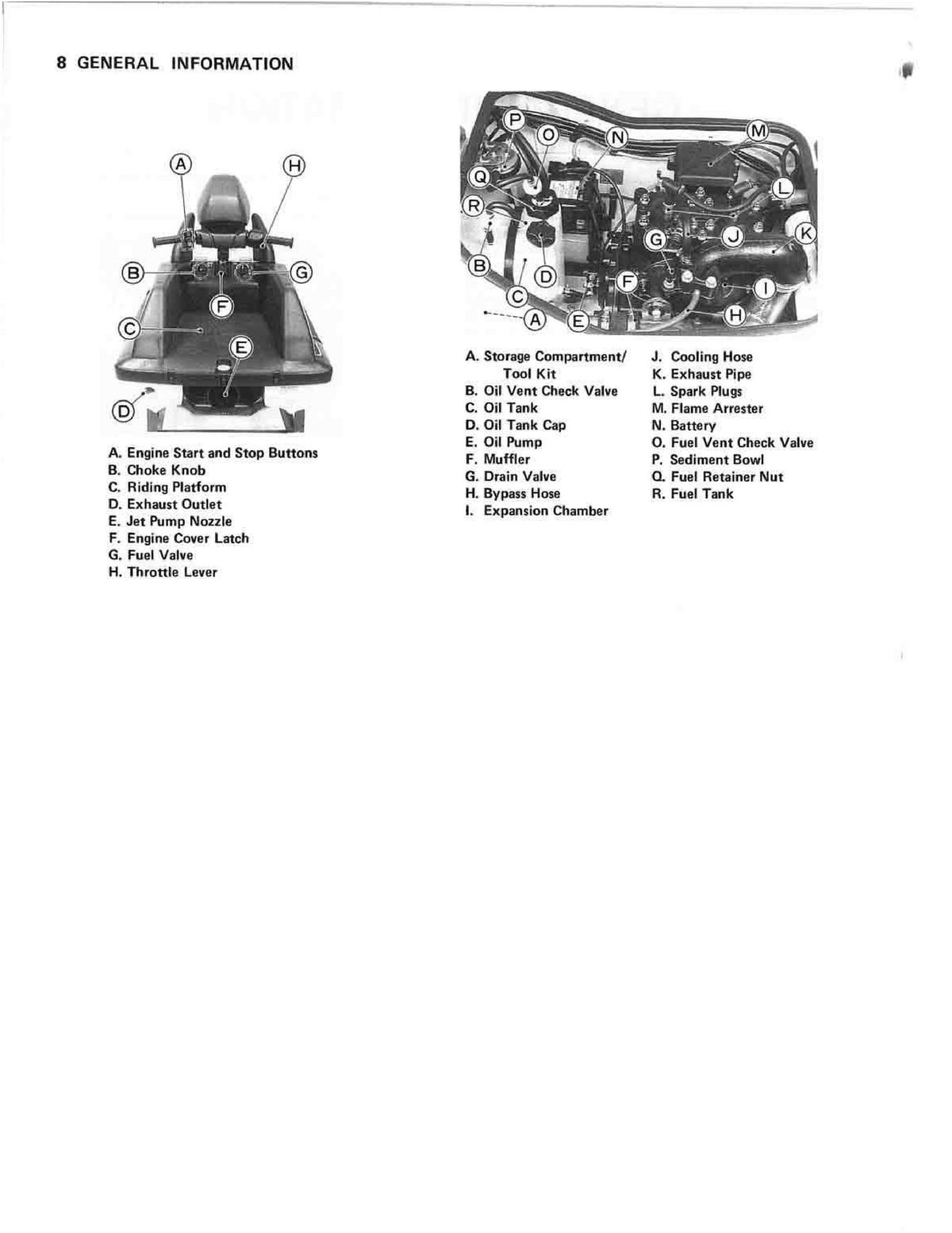 KAWASAKI Jet Ski 650SX Owners Manual 1991 - STEEL WIRE BOUND - PROTECTIVE COVERS