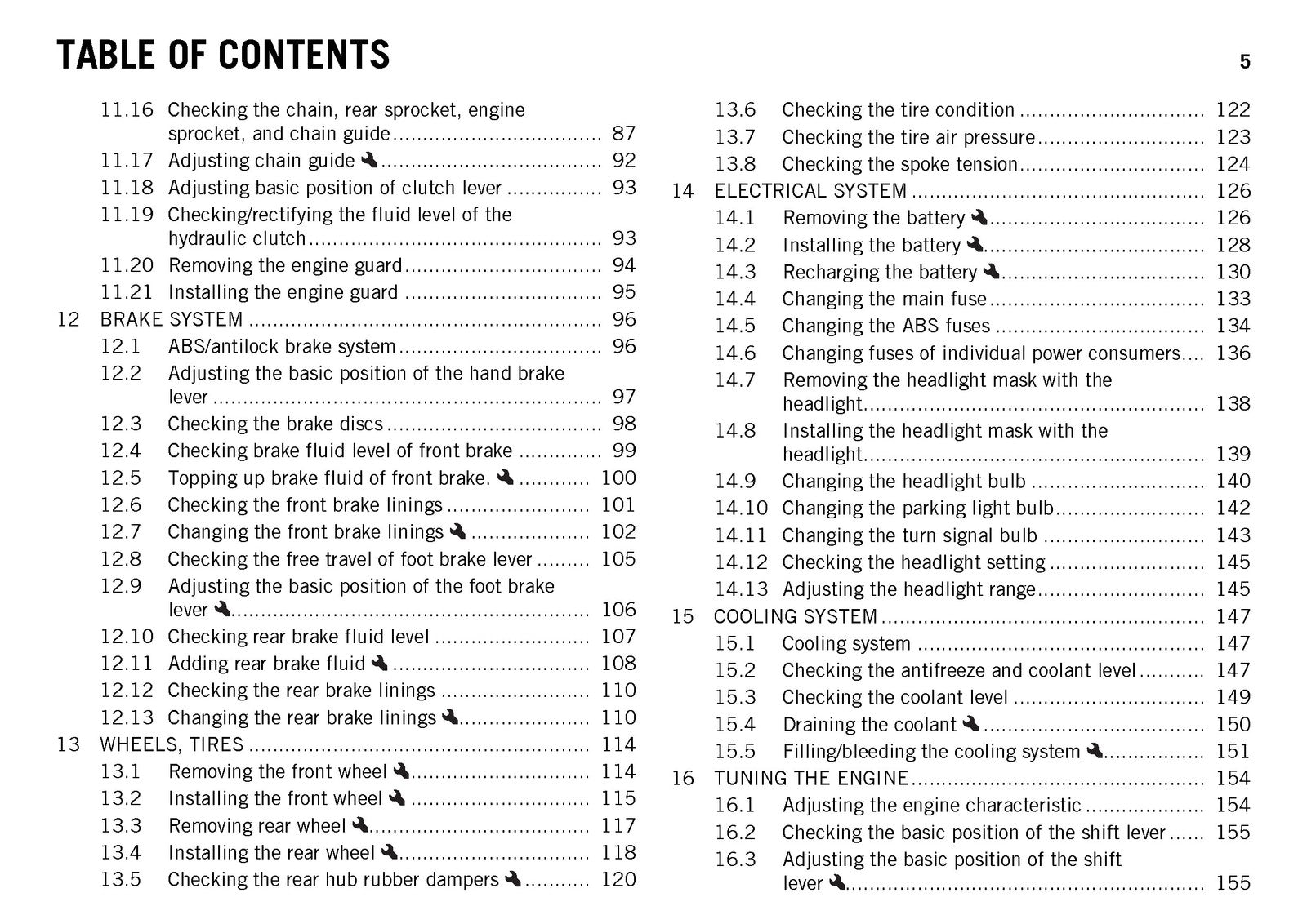 KTM 690 Enduro R EU AU Owners Manual 2015 - STEEL WIRE BOUND - PROTECTIVE COVERS