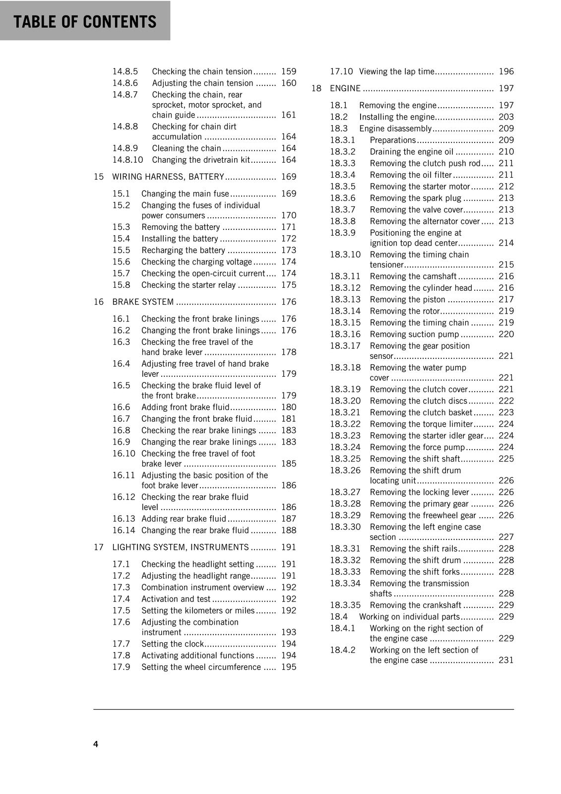 KTM 450 EXC XC-W Six Days Service Repair Manual 2018 - WIRE BOUND - TOUGH COVERS