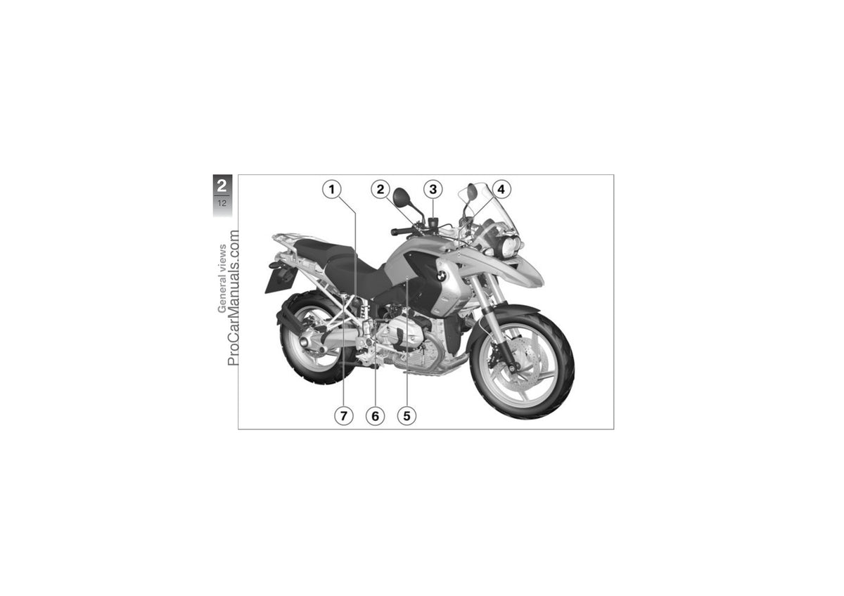 BMW R 1200 GS Motorcycle Riders Manual 2012 - STEEL WIRE BOUND - TOUGH COVERS