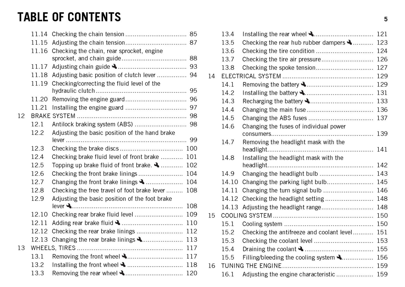KTM 690 Enduro R Owners Manual 2017 - STEEL WIRE BOUND - PROTECTIVE COVERS