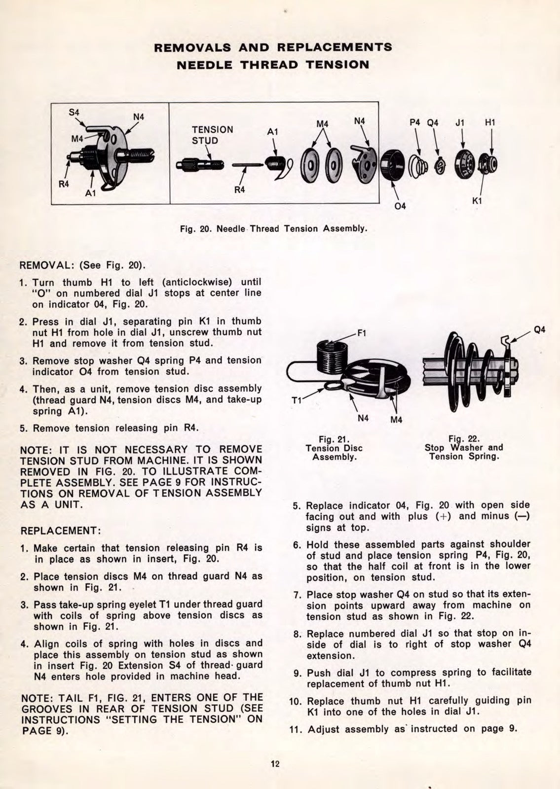 SINGER 237 Sewing Machine Service Manual - STEEL WIRE BOUND - PROTECTIVE COVERS