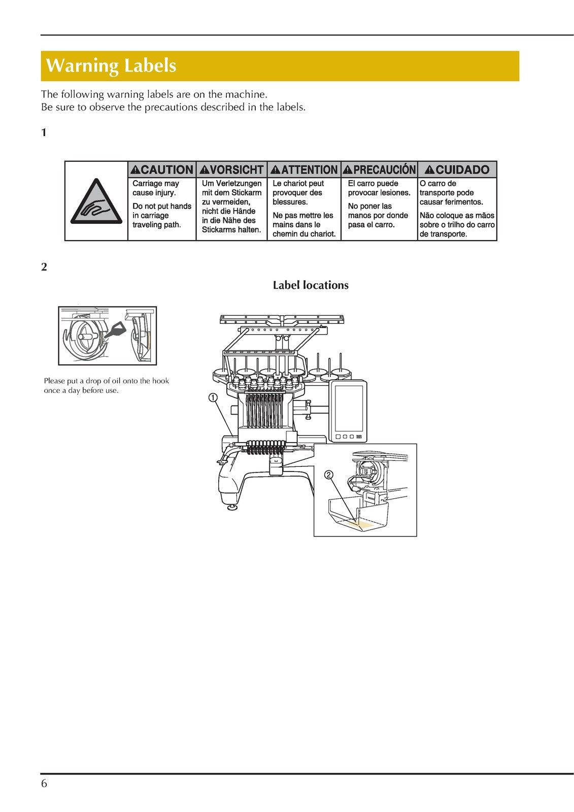 BABY LOCK Valiant BMV10 Embroidery Machine Instruction Manual - WIRE BOUND