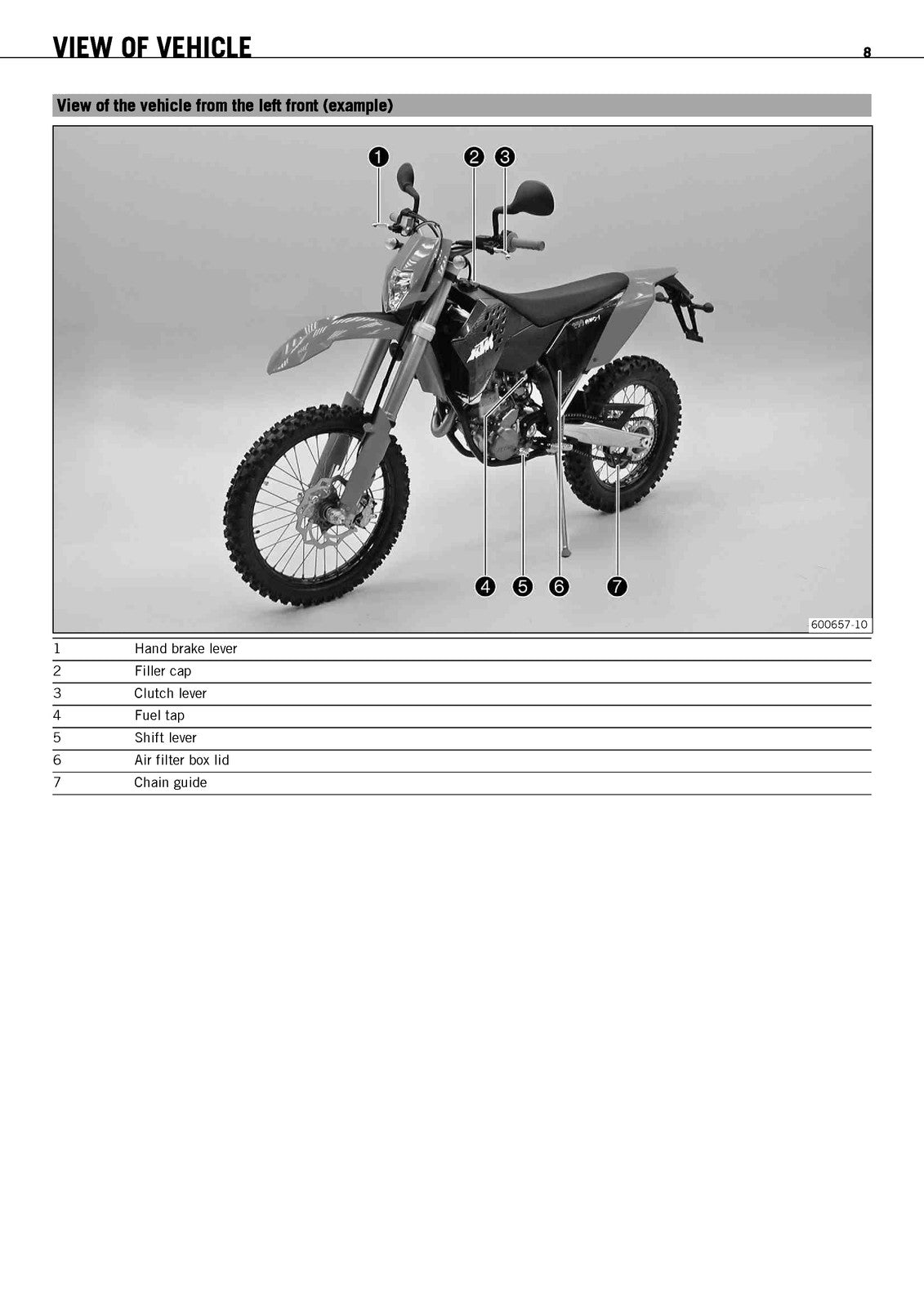 KTM 250 EXC-F XCF-W XC-F SX-F Motorcycle Owners Manual 2009 - WIRE BOUND