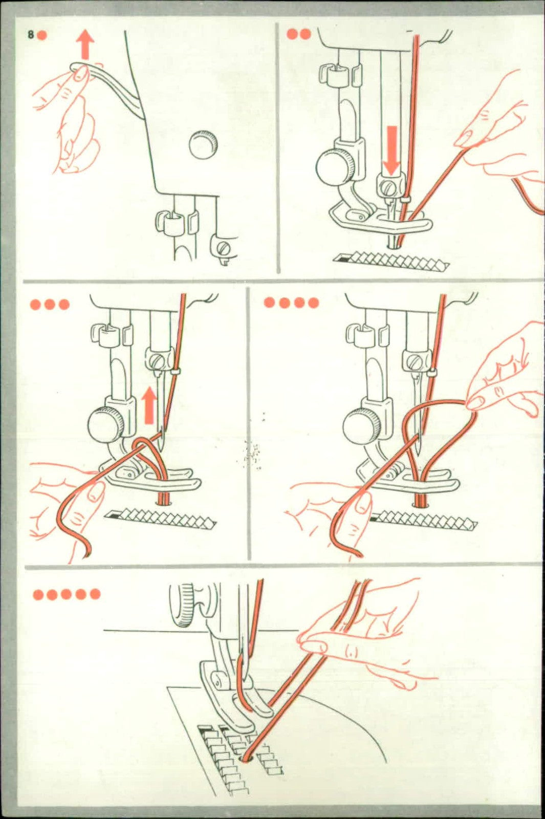 SINGER 15M Sewing Machine Instruction Manual - STEEL WIRE BOUND - TOUGH COVERS