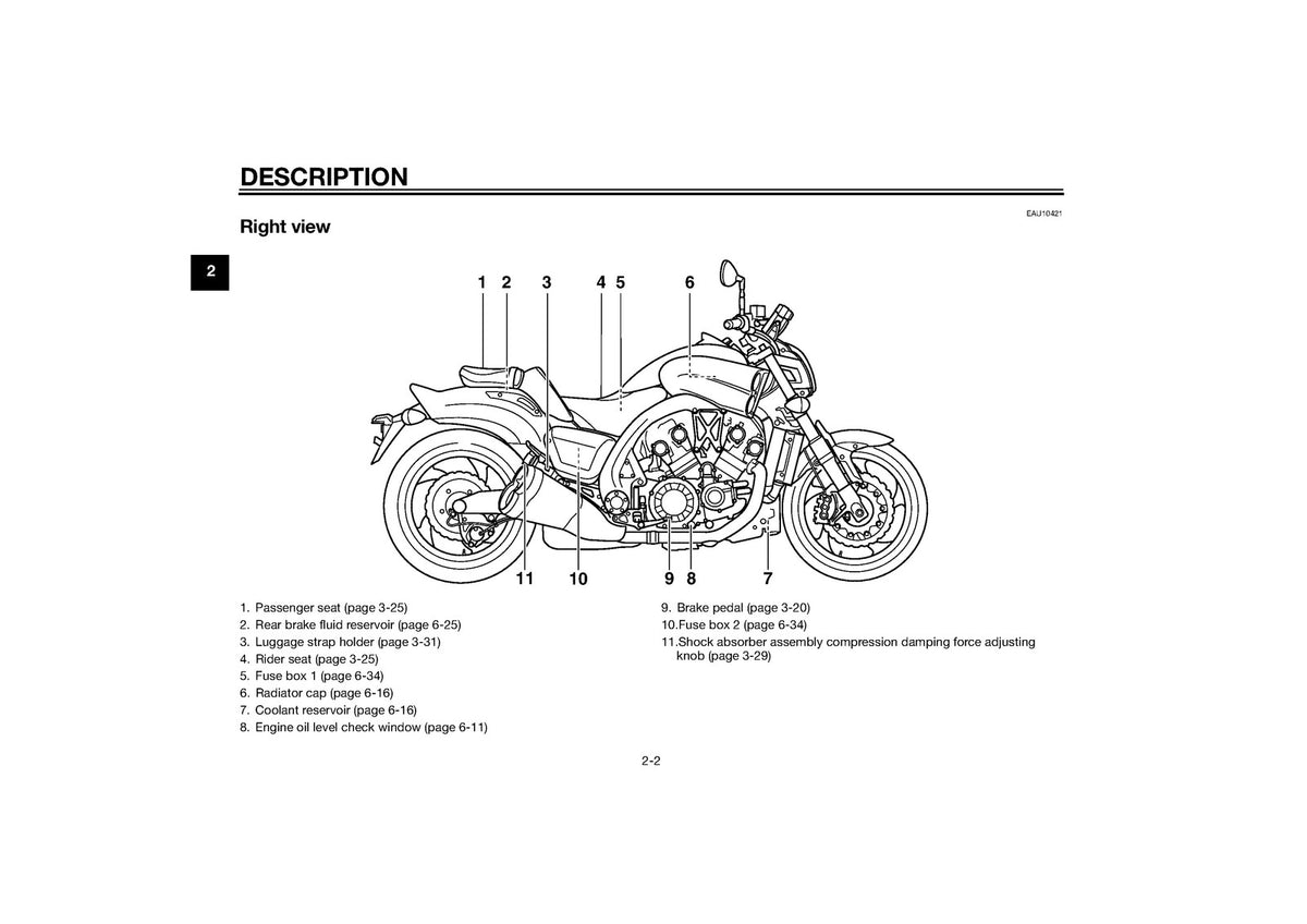 YAMAHA VMAX Owners Manual 2015 - STEEL WIRE BOUND - PROTECTIVE COVERS