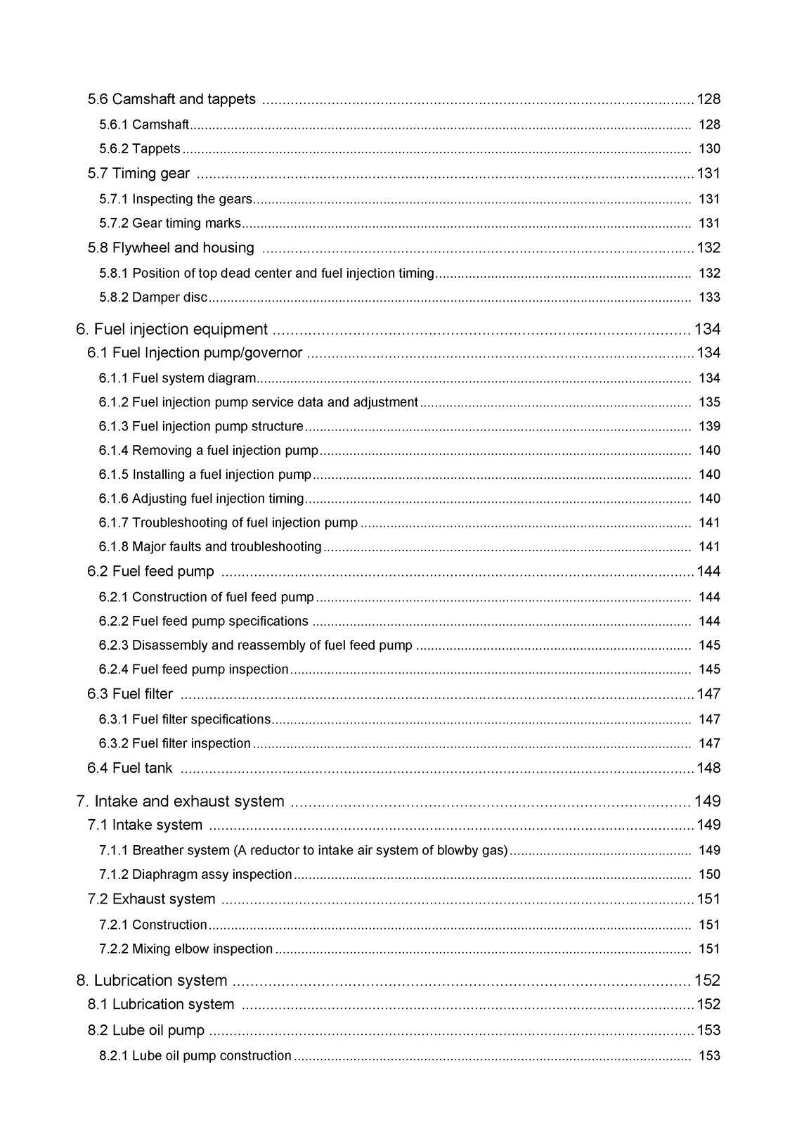 YANMAR 3YM30 3YM20 2YM15 Marine Diesel Engine Service Manual, FOLDOUTS