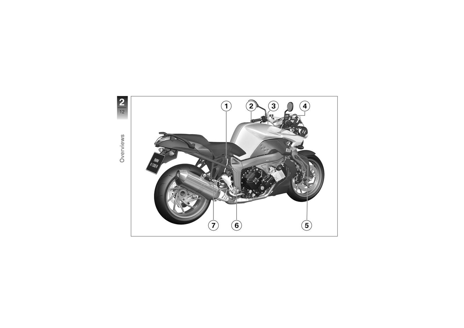 BMW K1300R Motorcycle Riders Manual 2008 - STEEL WIRE BOUND - PROTECTIVE COVERS