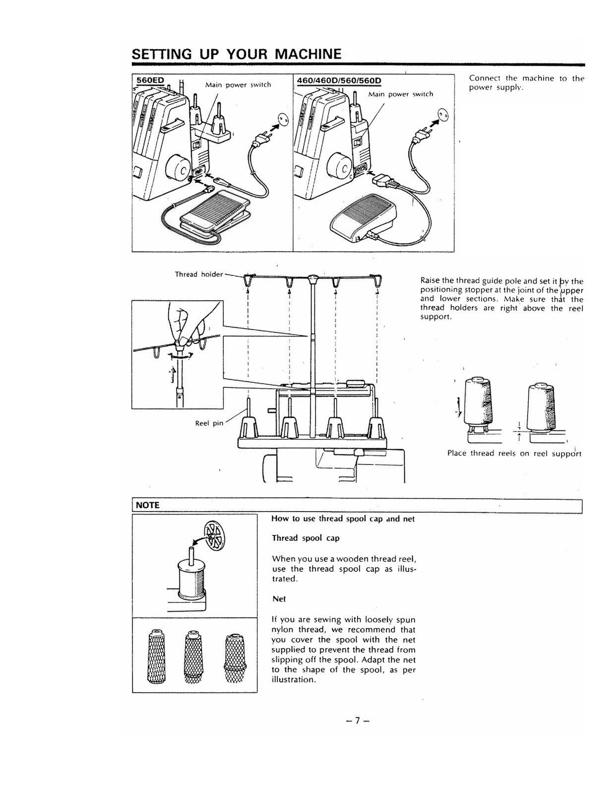 HUSQVARNA VIKING Huskylock 560ED 560D 560 460D 460 Instruction Manual - BOUND