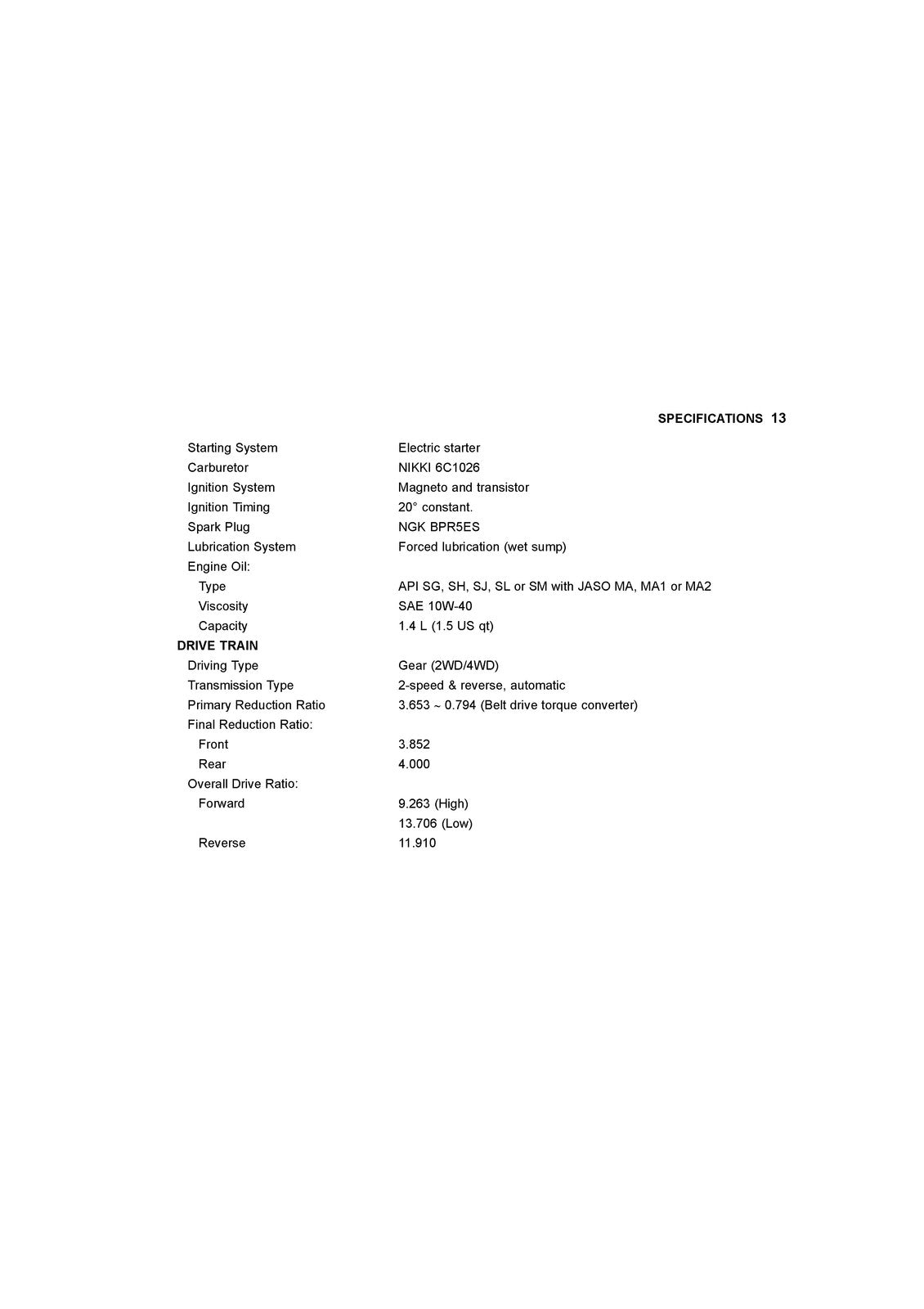 KAWASAKI Mule 610 4x4 SE Utility Vehicle Owners Manual 2016 - WIRE BOUND