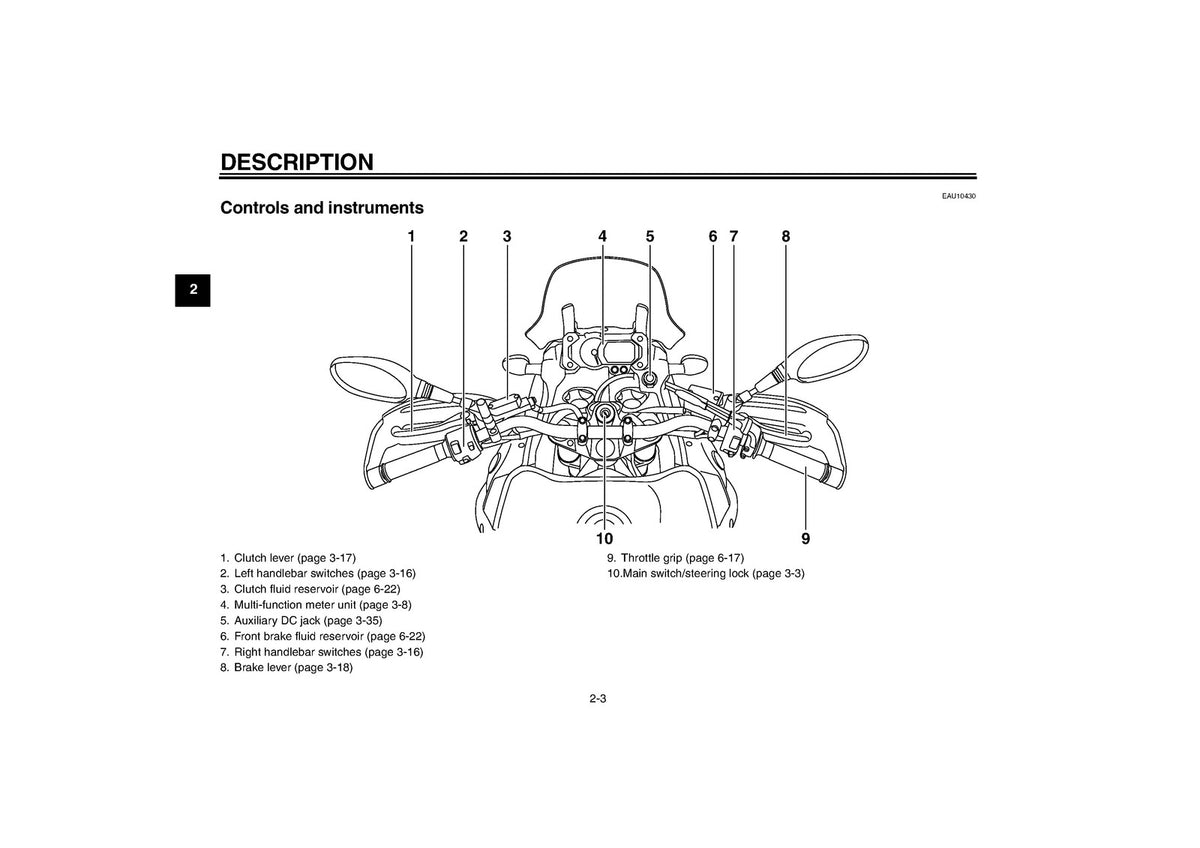 YAMAHA XT1200Z Motorcycle Owners Manual 2010 - STEEL WIRE BOUND - TOUGH COVERS