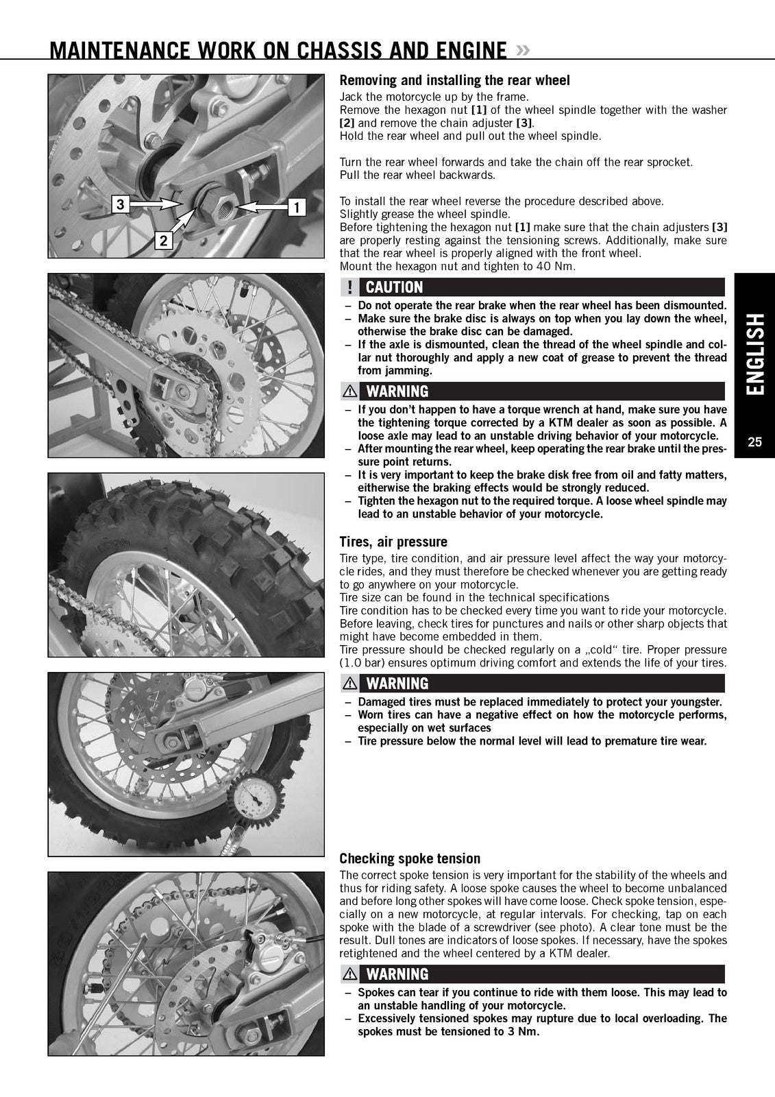 KTM 65 SX Motorcycle Owners Manual 2007 - STEEL WIRE BOUND - PROTECTIVE COVERS