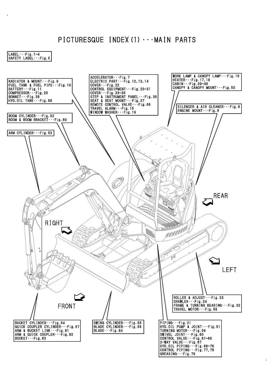 YANMAR ViO50-2A Excavator Parts Catalog Manual 2006 - BOUND - COVERS - FOLDOUTS