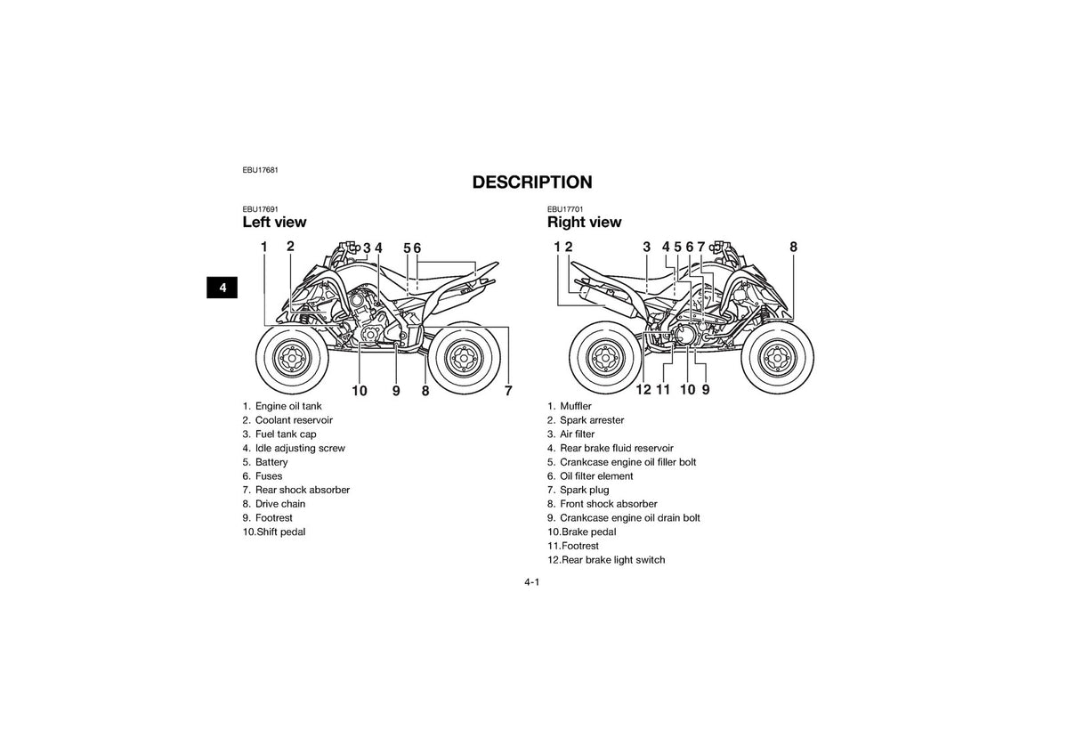 YAMAHA YFM700R ATV Owners Manual 2021 - STEEL WIRE BOUND - PROTECTIVE COVERS