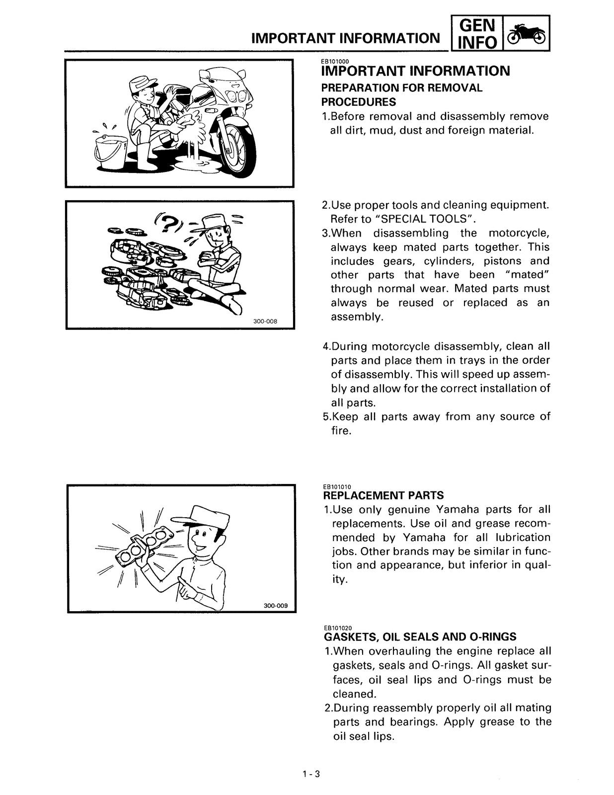 YAMAHA YZF600RJ Thundercat Motorcycle Service Manual 1996-2003, FOLDOUTS