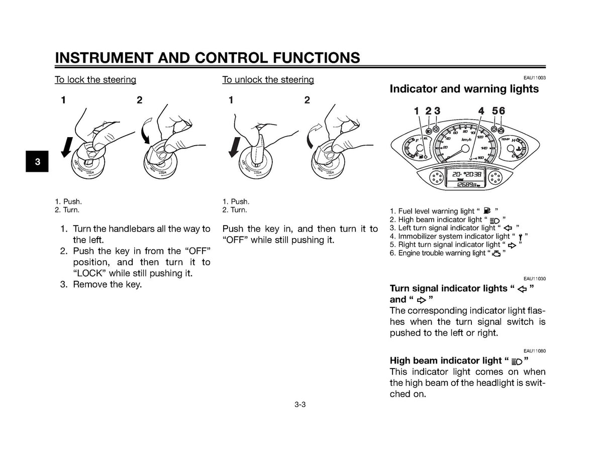 YAMAHA XMAX 250 Owners Manual 2009 - STEEL WIRE BOUND - PROTECTIVE COVERS