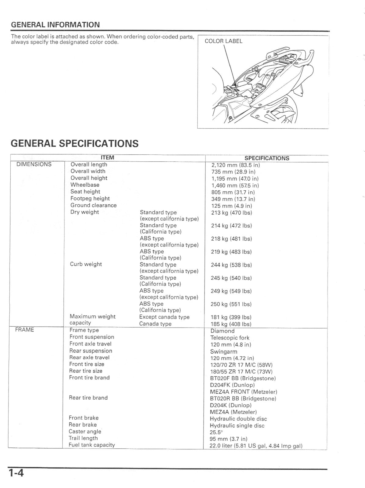 HONDA VFR800 VTEC Motorcycle Service Manual 2002-2006, BOUND, COVERS, FOLDOUTS