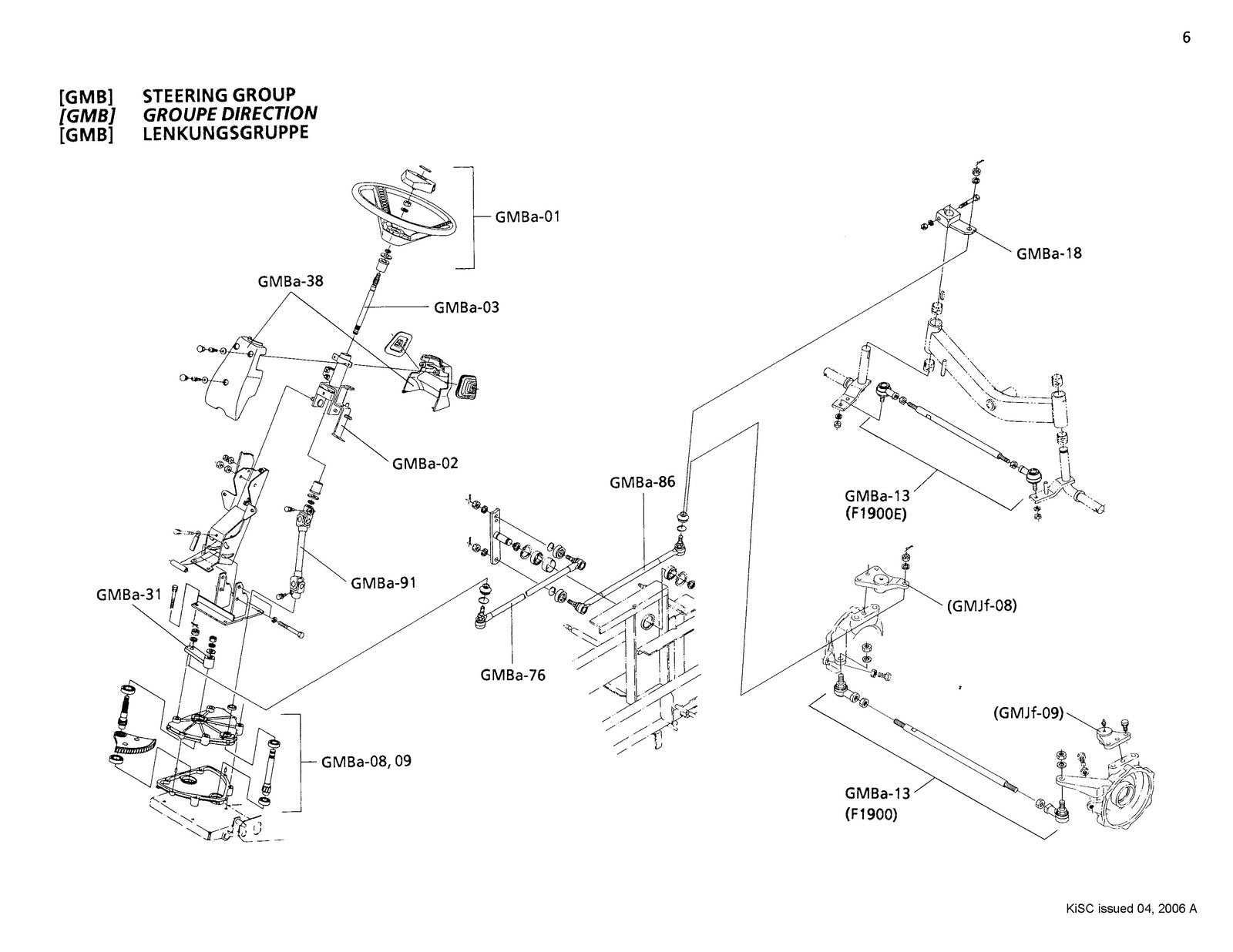 KUBOTA F1900 F1900E Flat-Rate Schedule Manual 2006 - WIRE BOUND - TOUGH COVERS