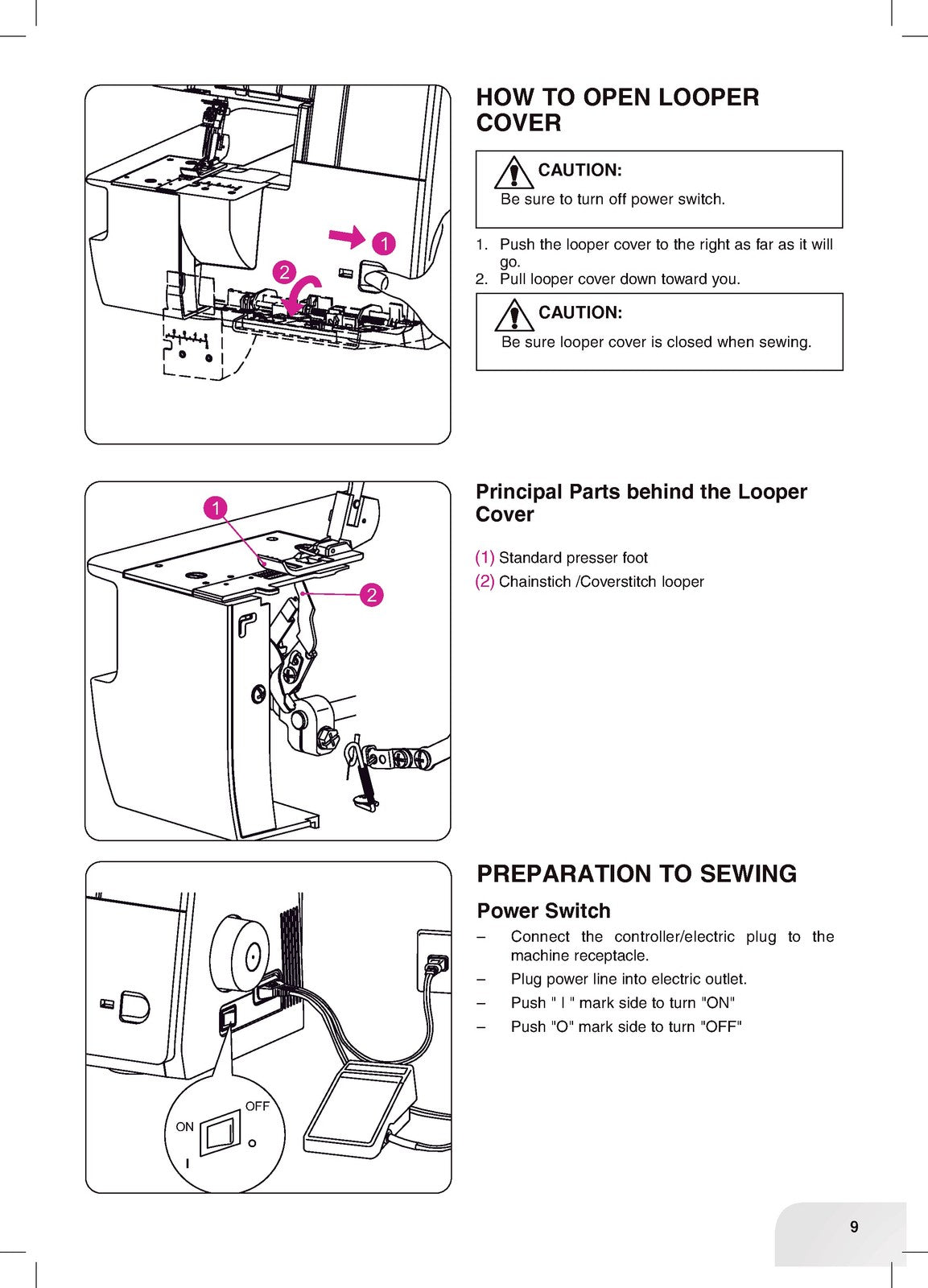 BERNINA Bernette B42 FunLock Overlocker Instruction Manual Guide - WIRE BOUND