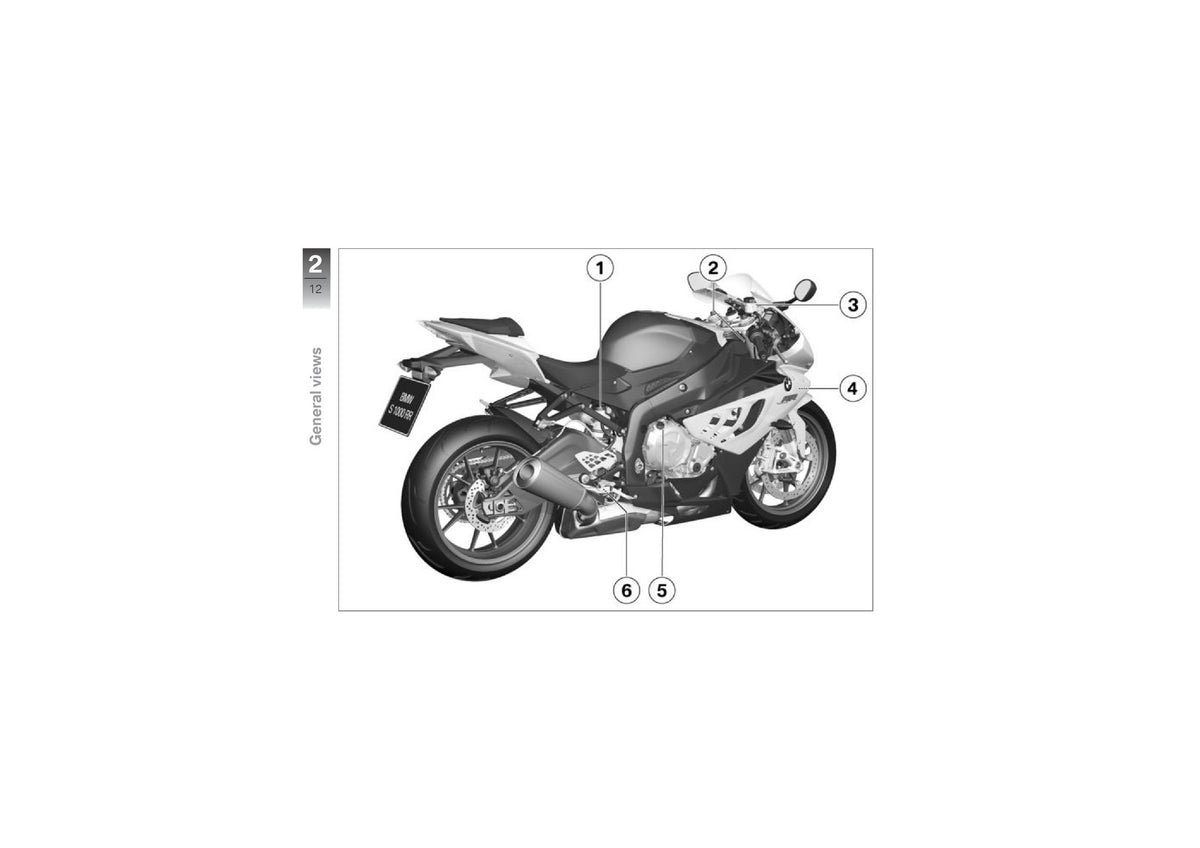 BMW S 1000 RR Riders Manual 2012 - STEEL WIRE BOUND - PROTECTIVE COVERS
