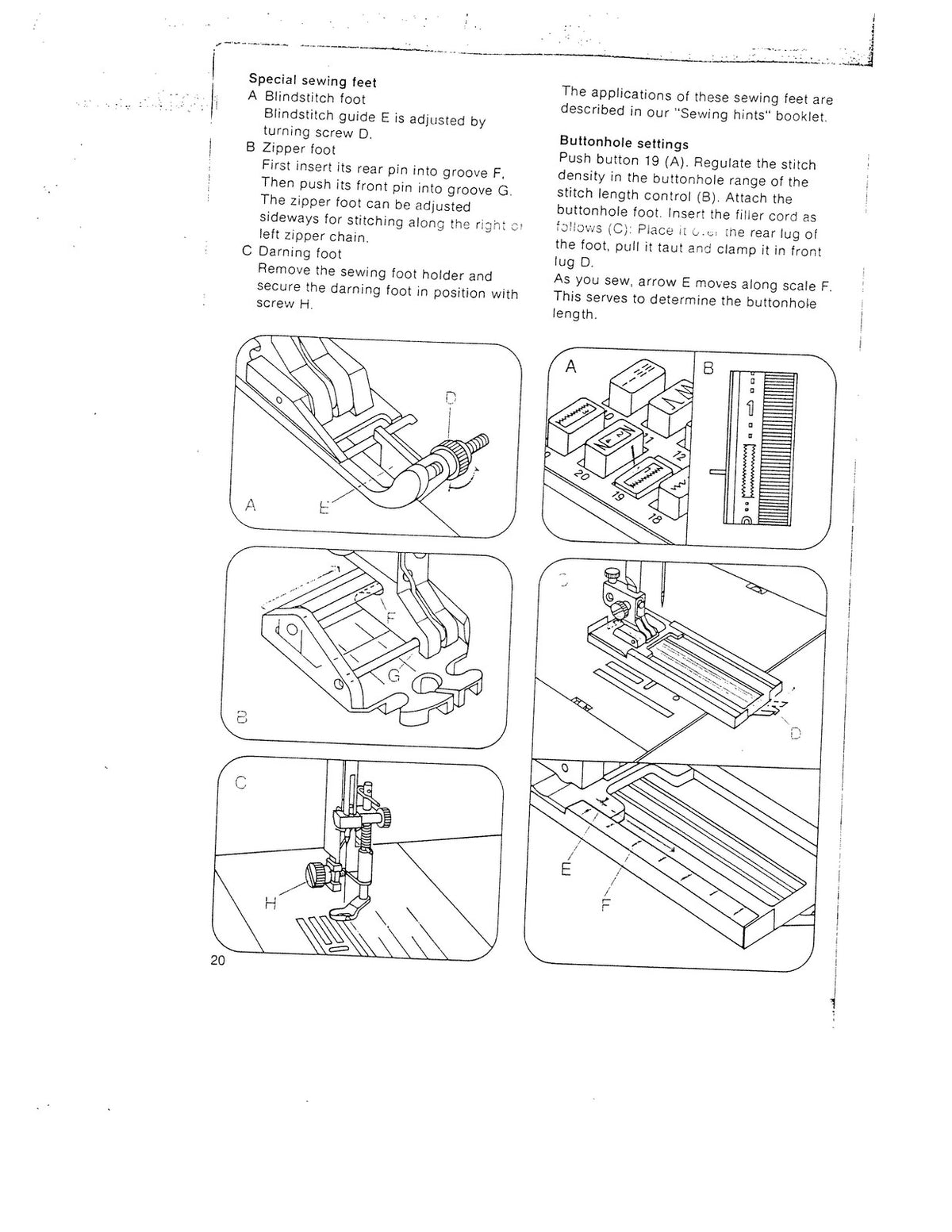 BERNINA Tiptronic 1029 Sewing Machine Instruction Manual - WIRE BOUND - COVERS