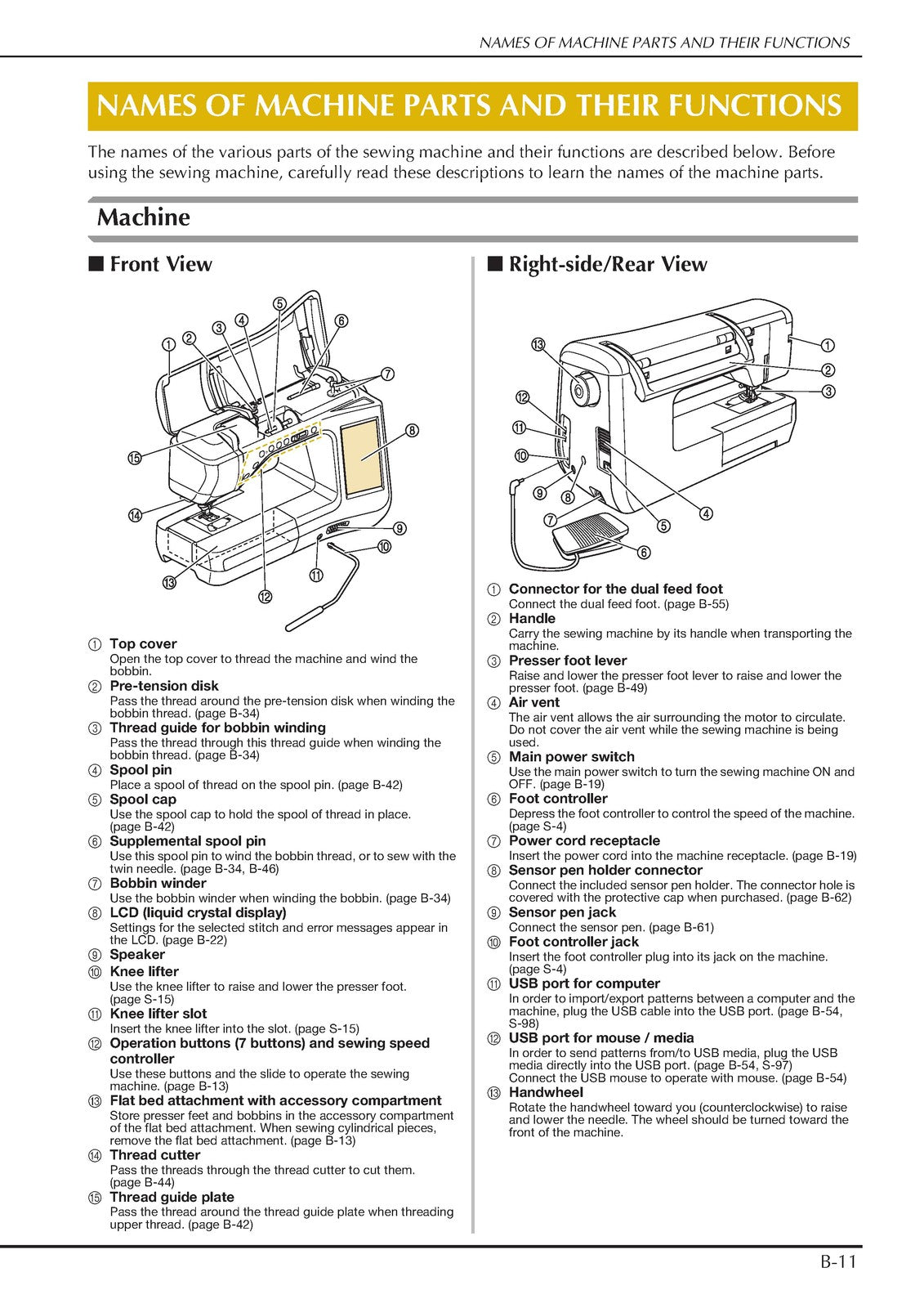 BABY LOCK Crescendo BLCR Sewing Machine Instruction Manual - WIRE BOUND - COVERS