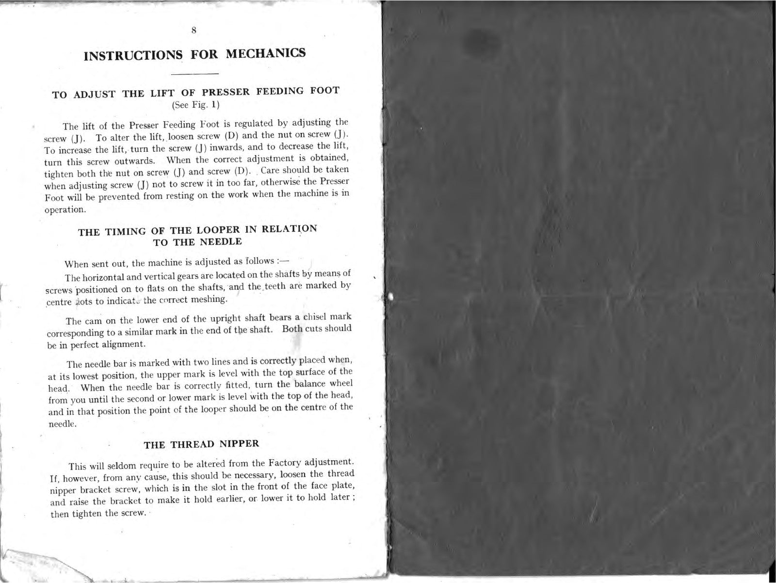 SINGER 91K5 Sewing Machine Instructions Manual - STEEL WIRE BOUND - TOUGH COVERS
