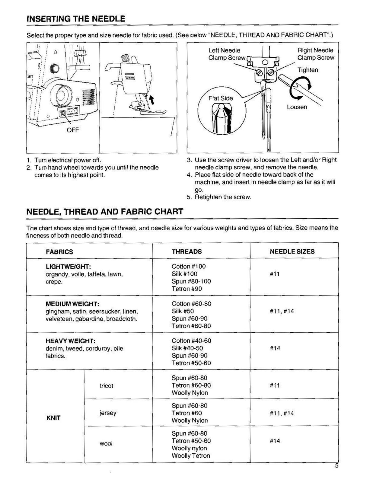E-Z LOCK EZ100 Serger Instruciton Manual - STEEL WIRE BOUND - PROTECTIVE COVERS