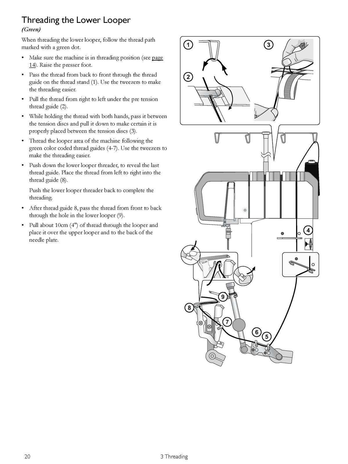 HUSQVARNA VIKING Amber S300 Sewing Machine Users Guide Manual - WIRE BOUND