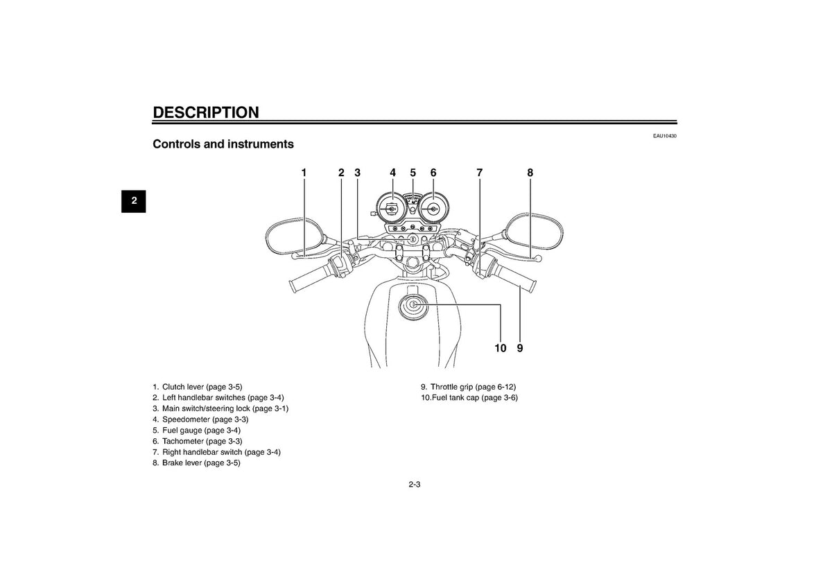 YAMAHA YBR125ED Owners Manual 2009 - STEEL WIRE BOUND - PROTECTIVE COVERS