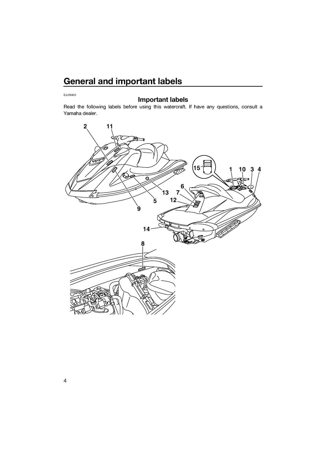 YAMAHA 2014 WaveRunner VXS VXR Owners Operators Manual - WIRE BOUND - COVERS