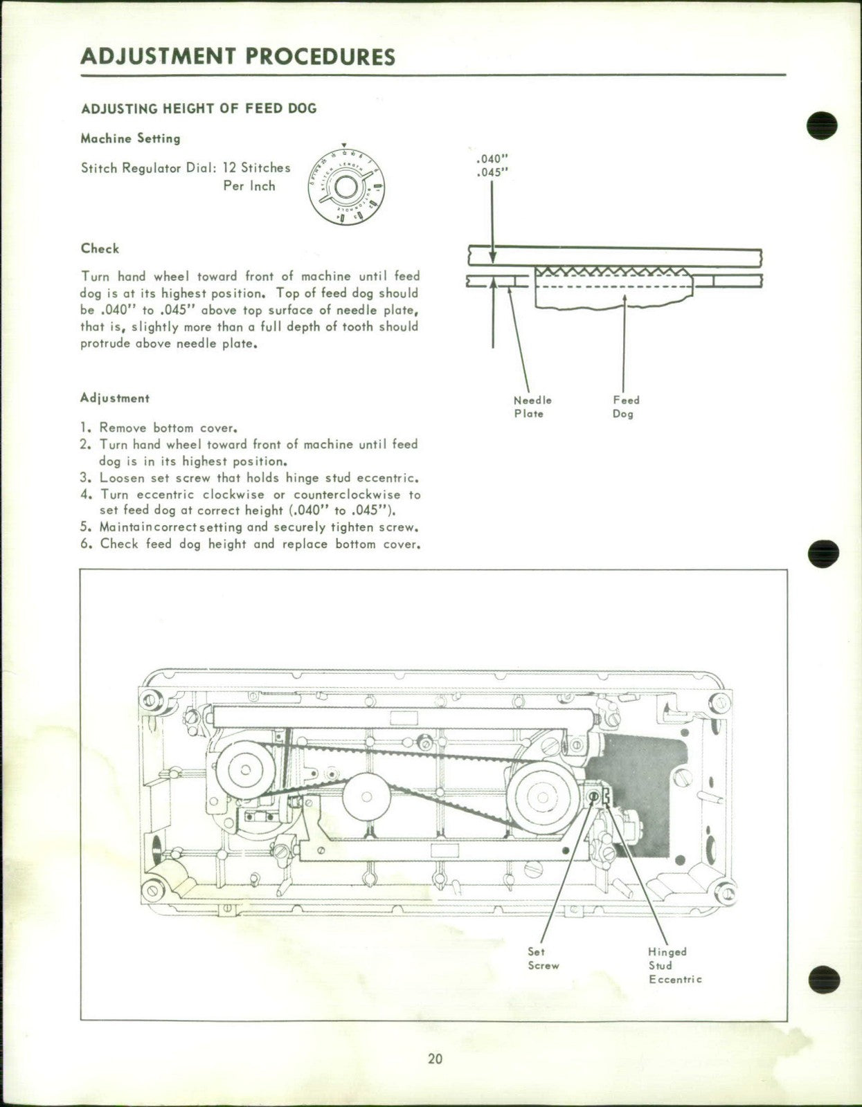 SINGER 416 418 Sewing Machine Service Manual - STEEL WIRE BOUND - TOUGH COVERS