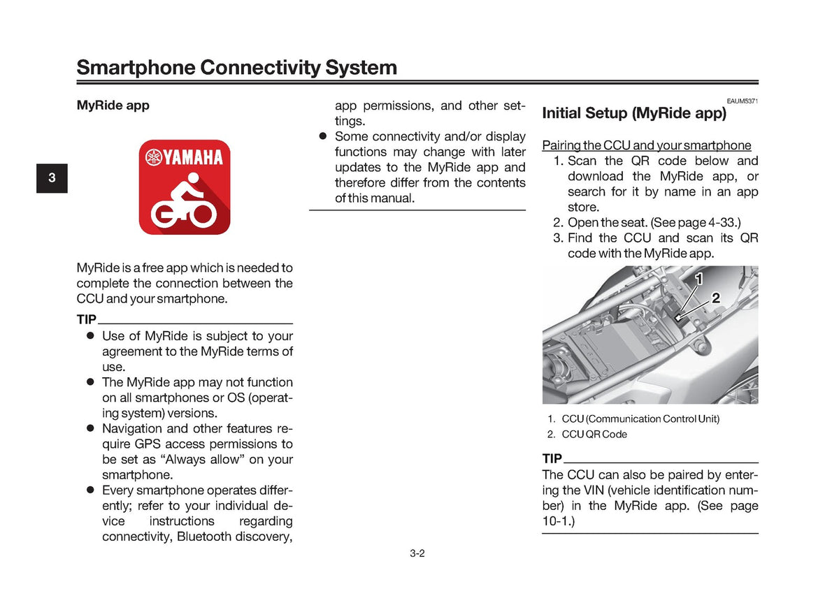 YAMAHA Tenere 700 Rally Edition Motorcycle Owners Manual 2025 - WIRE BOUND