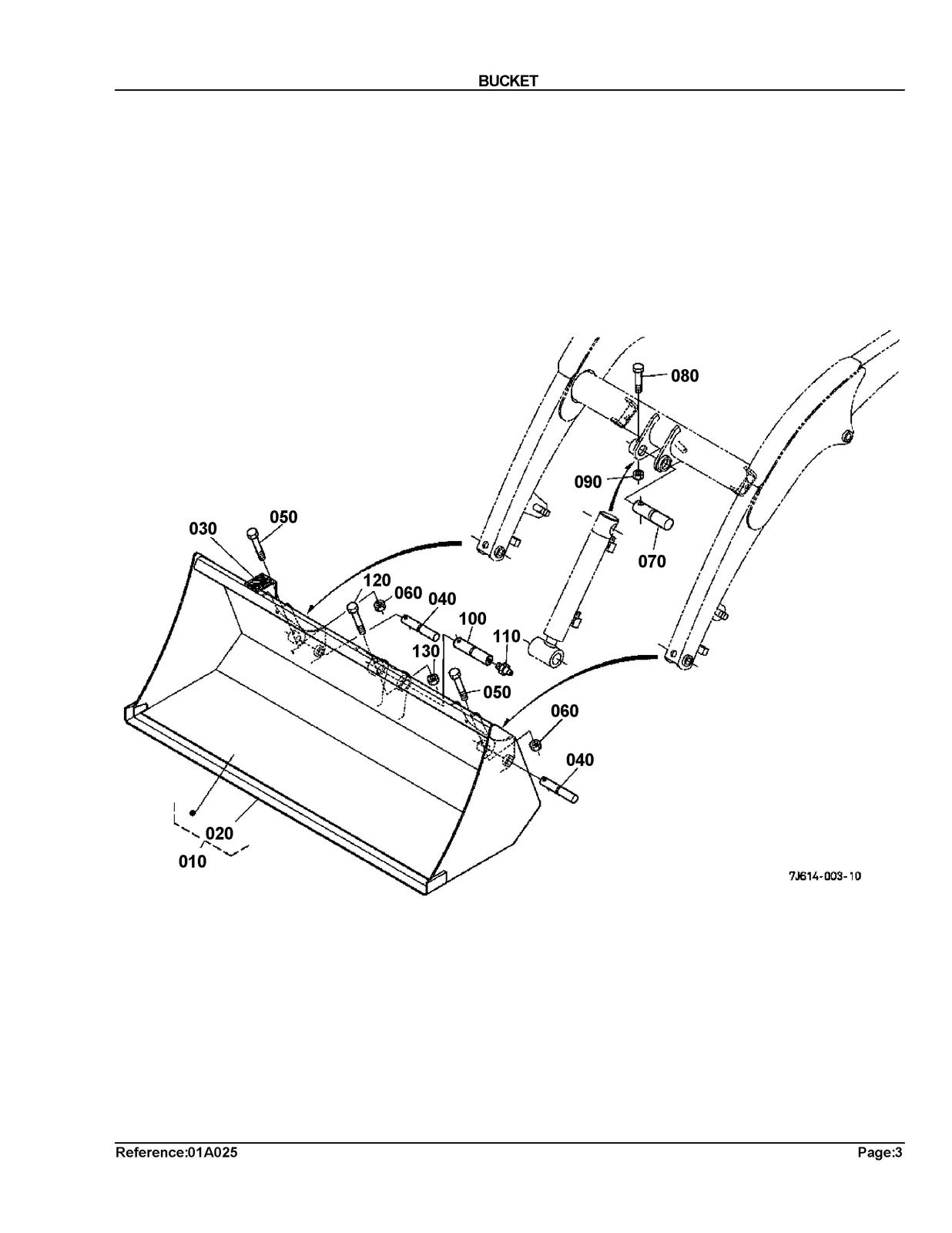KUBOTA LA240 Loader Illustrated Parts List Manual - WIRE BOUND - TOUGH COVERS