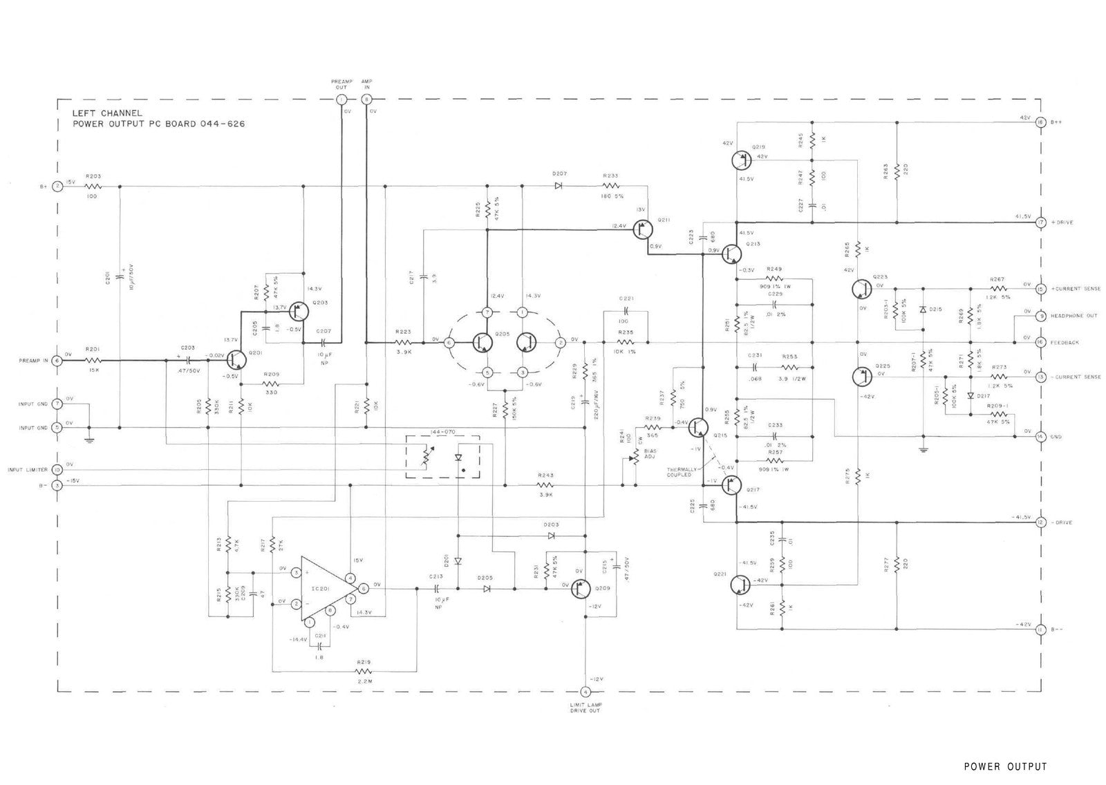MCINTOSH MC2205 Power Amplifier Service Manual - BOUND - COVERS - XL FOLDOUTS