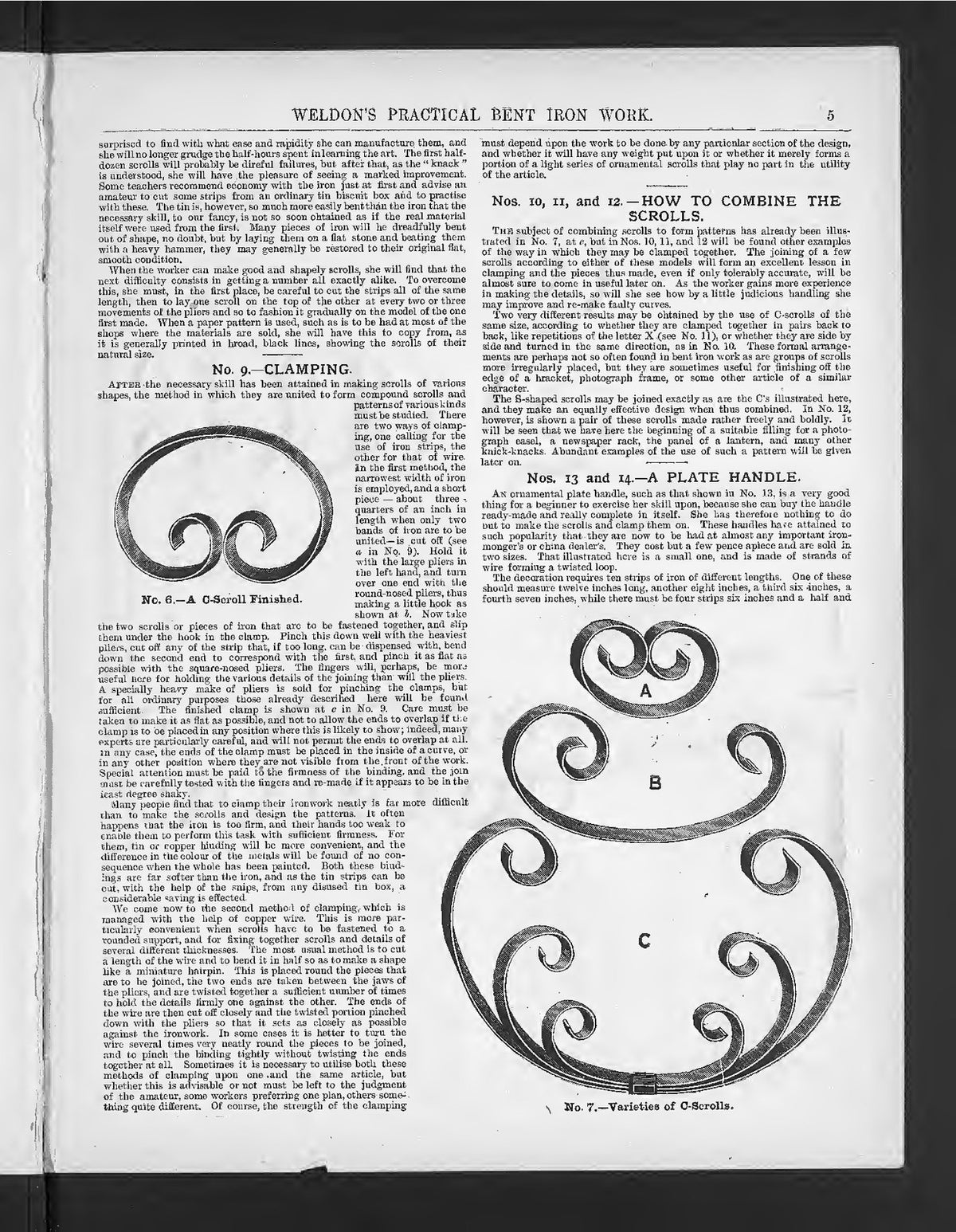 WELDON Practical Needlework Crochet Knitting Macrame Manual - WIRE BOUND